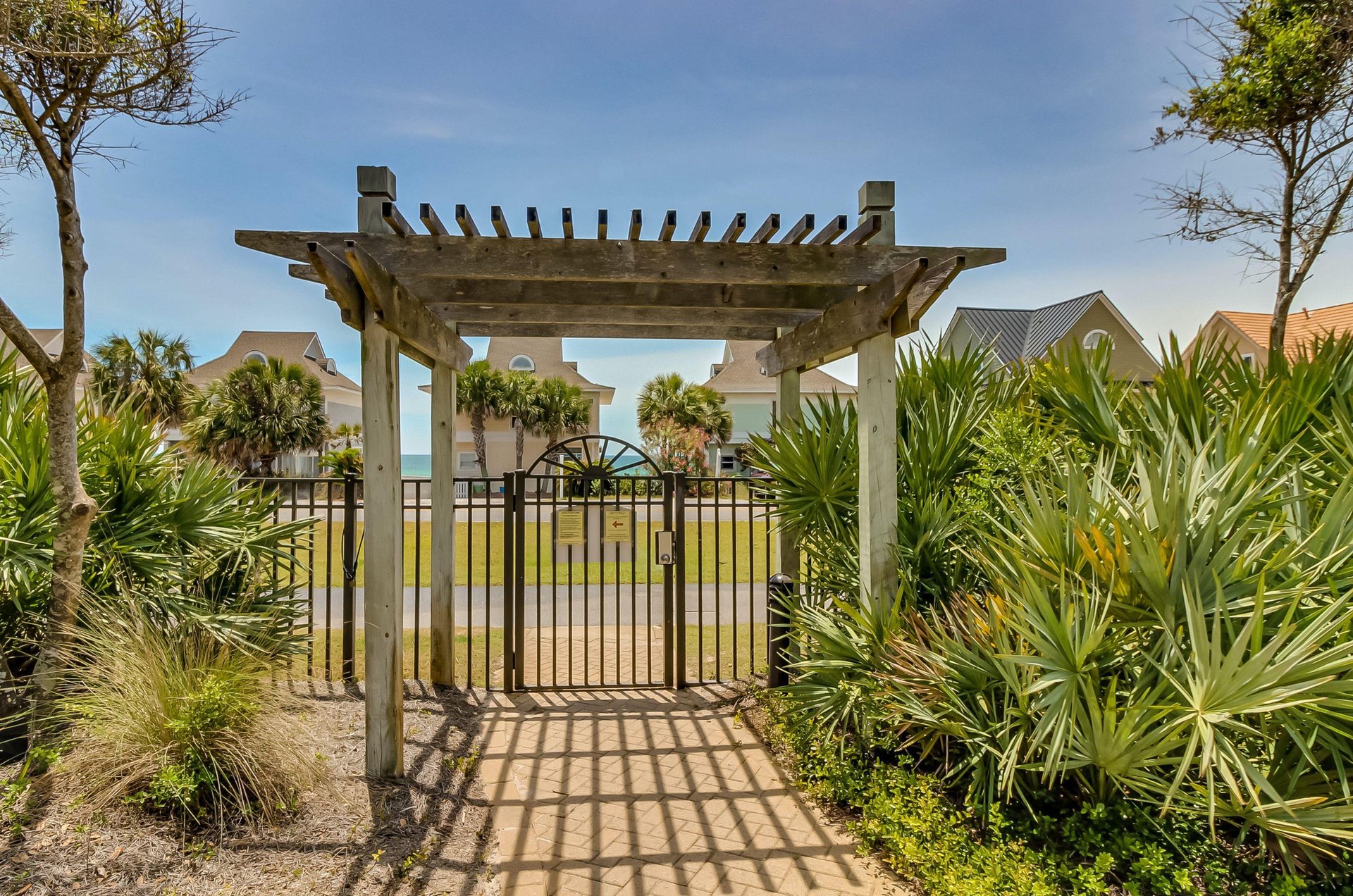 The property is gated.