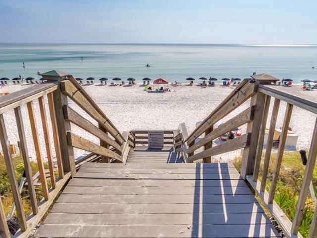 Easy crosswalk to the Gulf from Inn at Seacrest Beach Highway 30A Florida