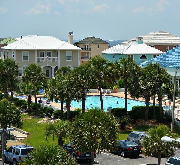 Pool at Tristan Towers in Pensacola Beach Florida.