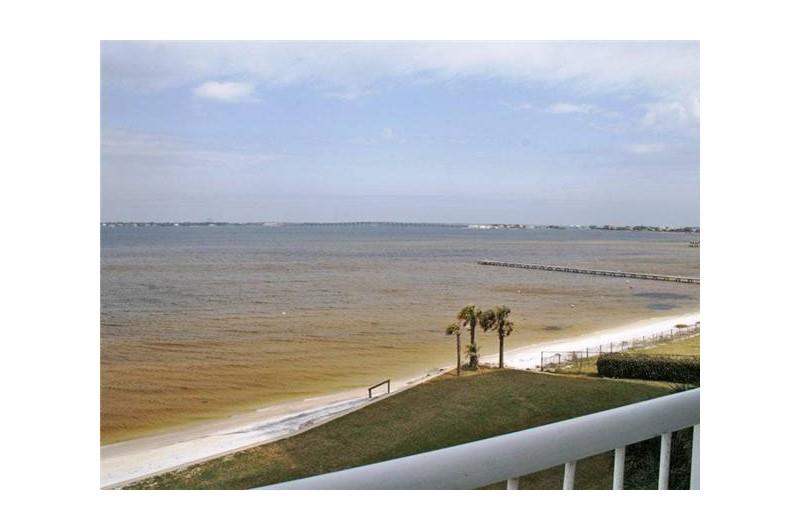 Big views of the water from Tristan Towers in  Pensacola Beach Florida