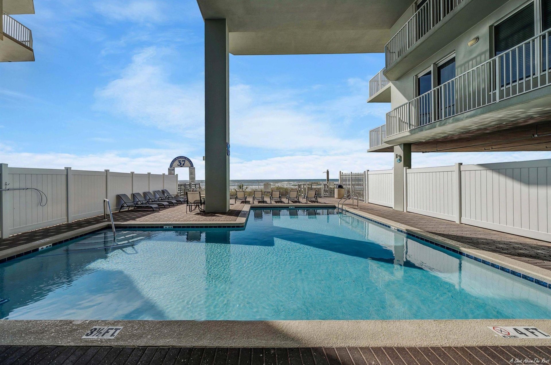 The beachside swimming pool