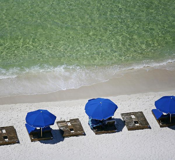 Beach service at Ocean Villa in Panama City Beach Florida