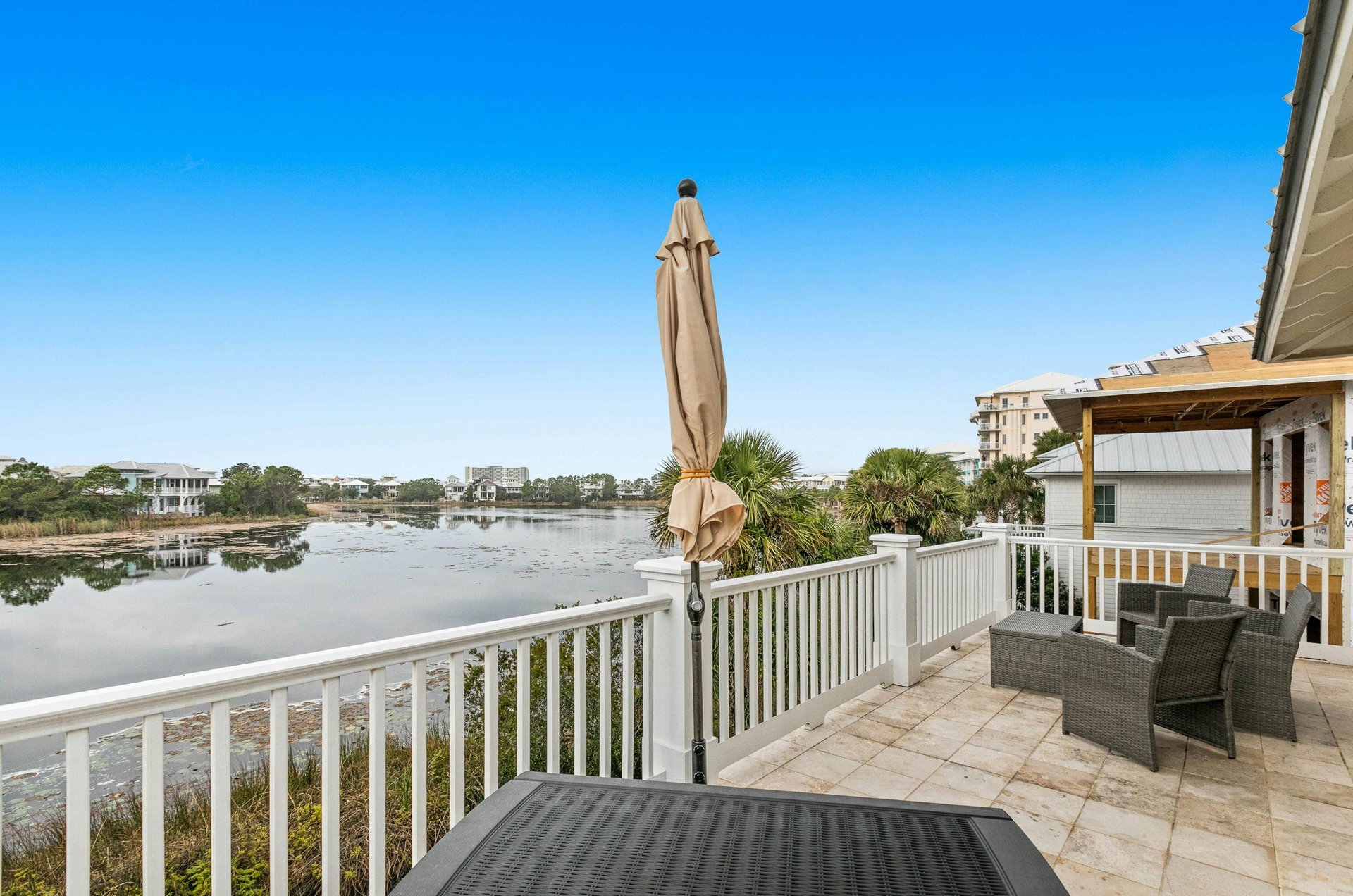 Several Carillon Beach rental homes offer lakefront views
