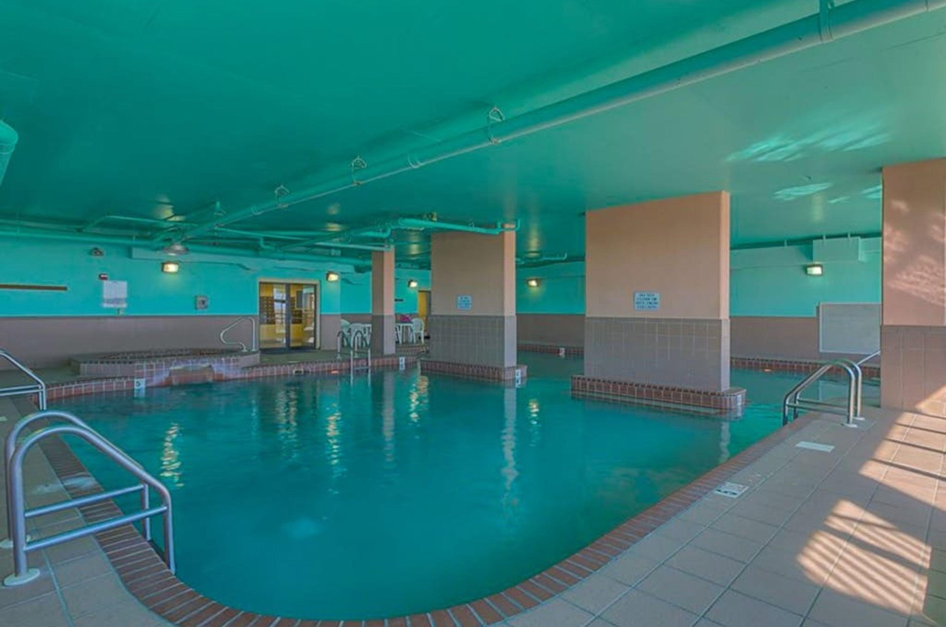 The indoor swimming pool at Phoenix VII in Orange Beach Alabama