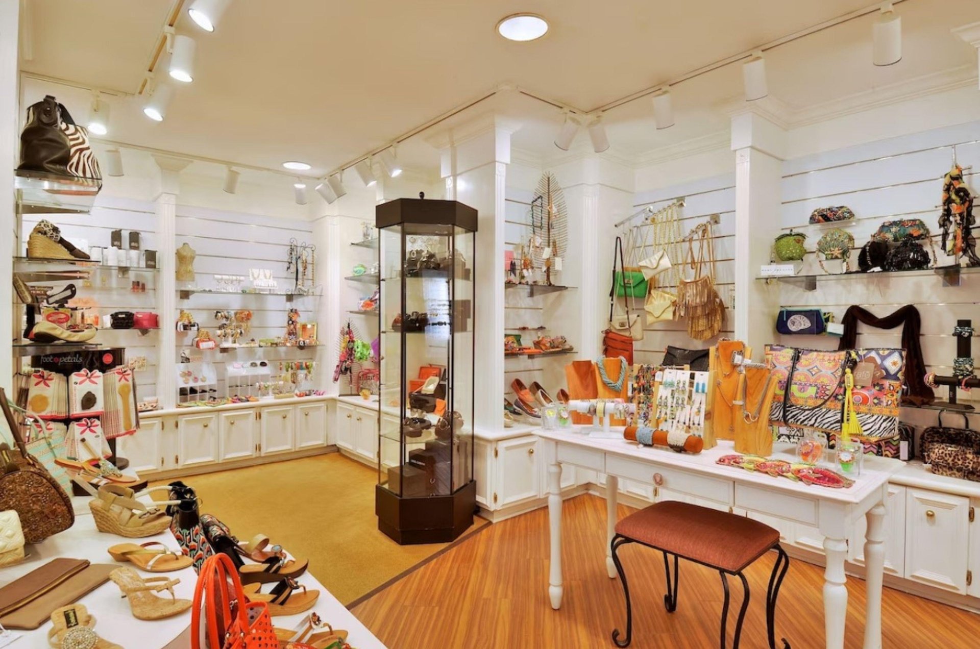 This onsite apparrel and gift shop offers highend products.