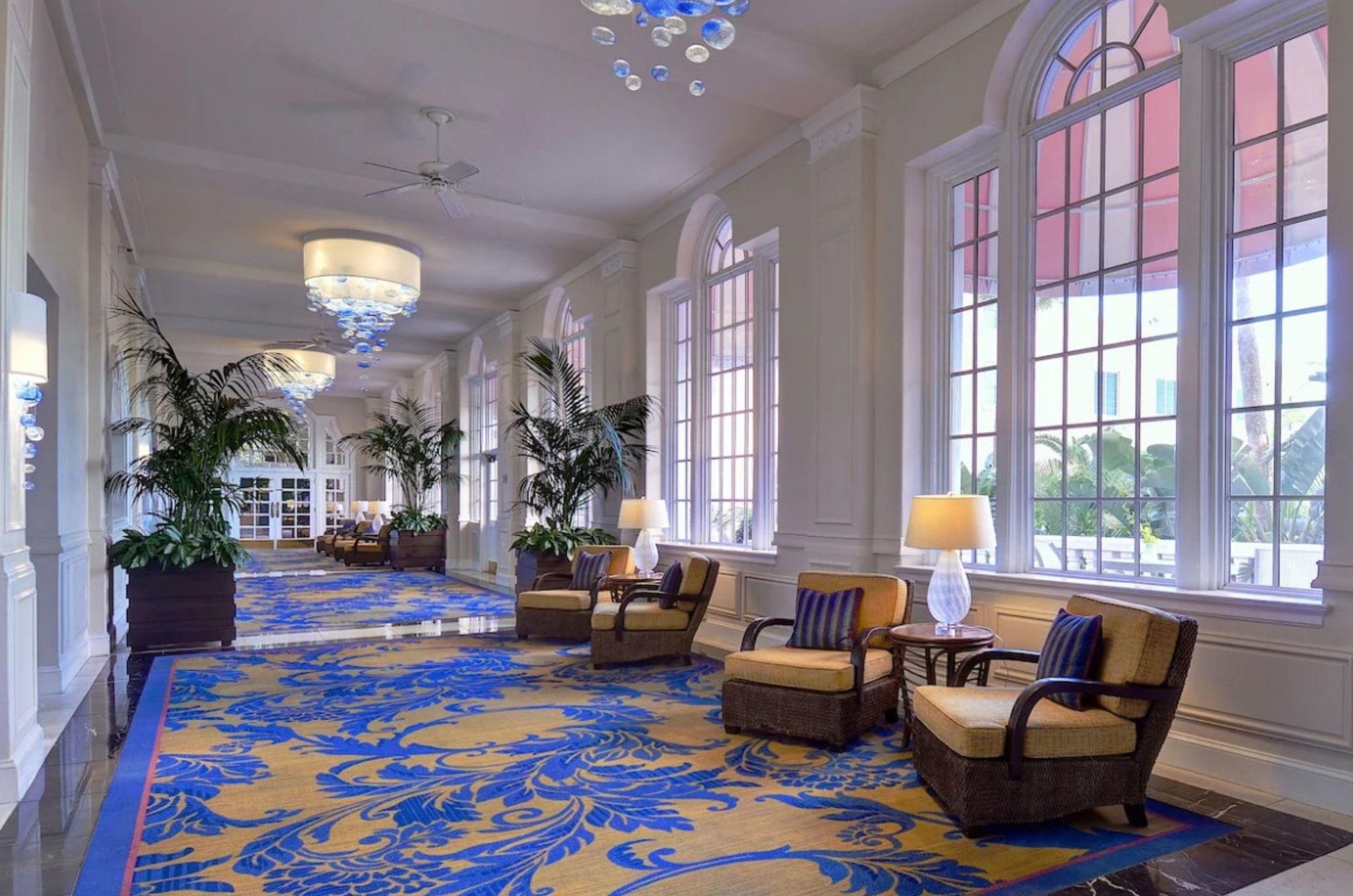 Even hallways like this one in The Don Cesar are luxurious.