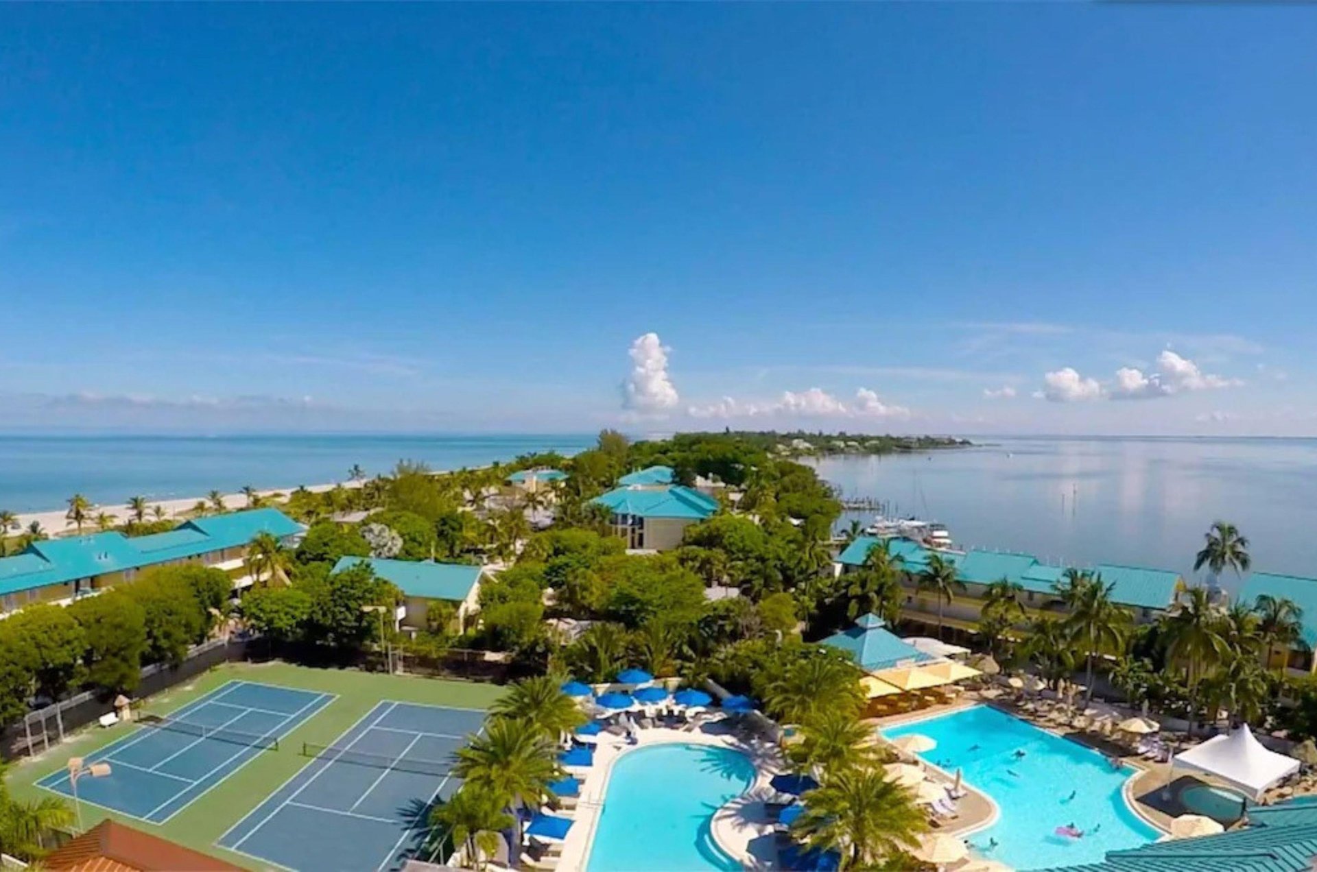 Tween Waters Inn sits on acres of tropical, Gulffront land