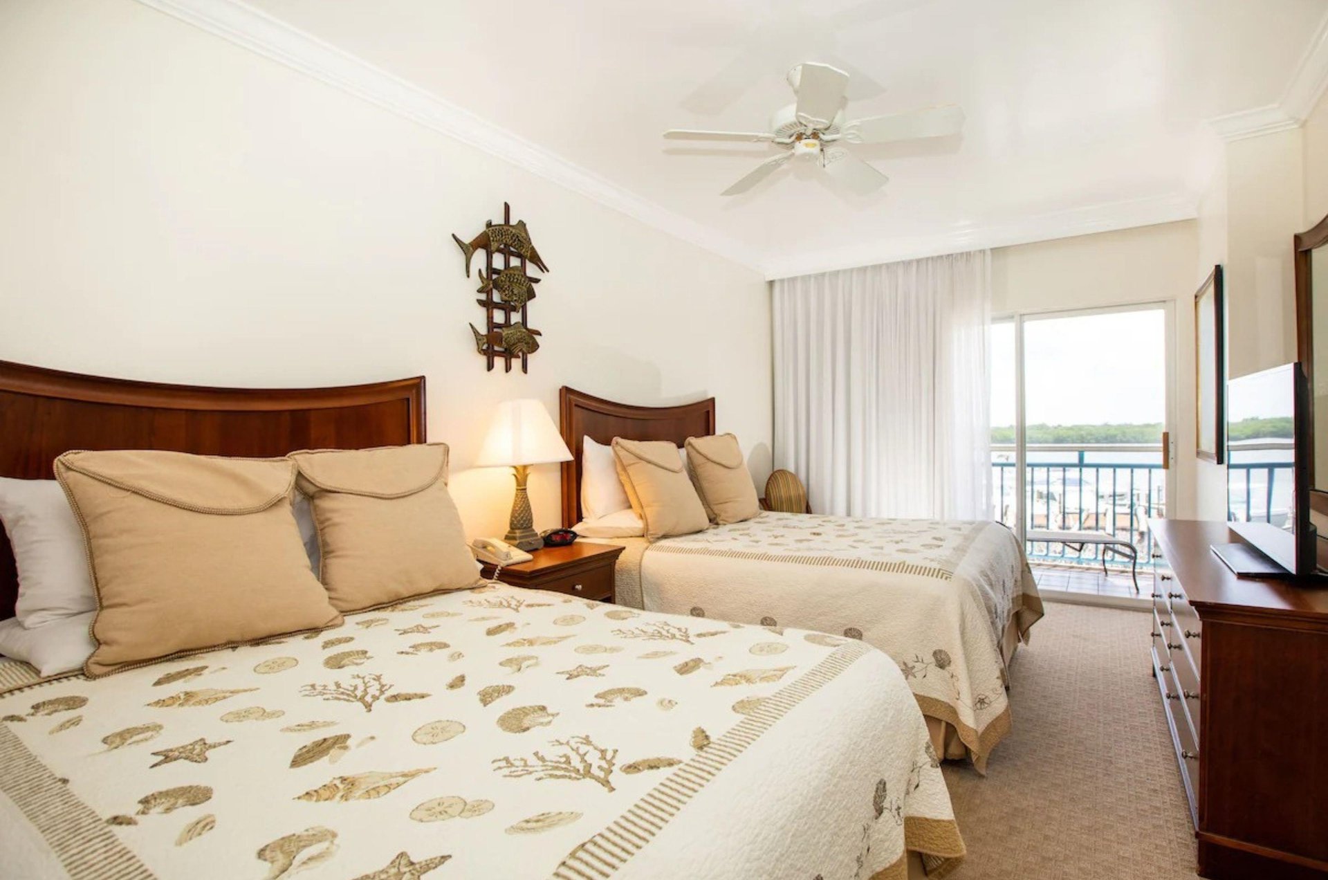 A one bedroom suite with Bay views at Tween Waters Inn