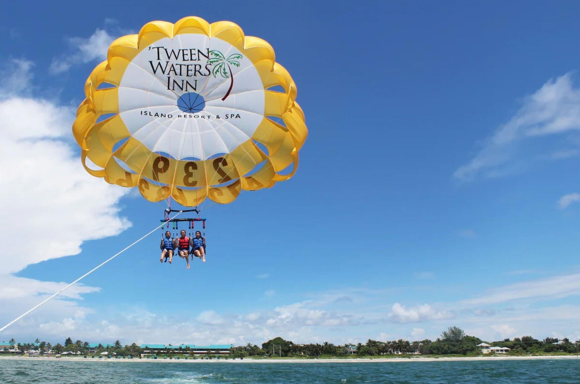 Kick off a great vacation with parasailing and other activities on the property
