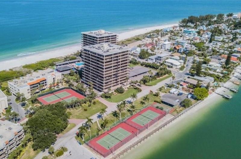 Mansions by the Sea Aerial View from St Pete Canal
