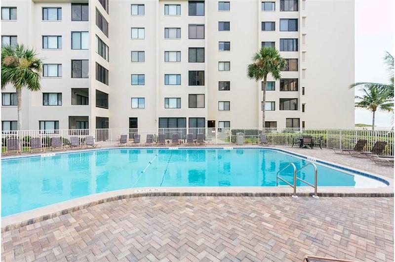 Pool area at Sandarac in Ft. Myers Beach Florida