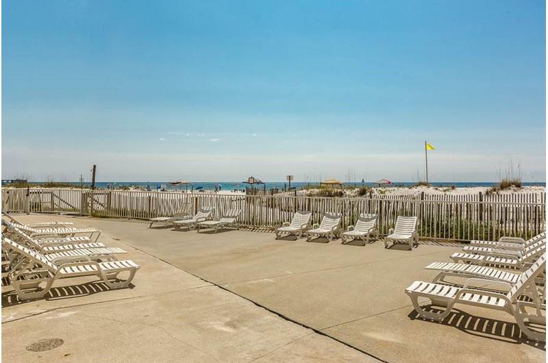 Sun deck at Gulf House Condo in Gulf Shores Alabama