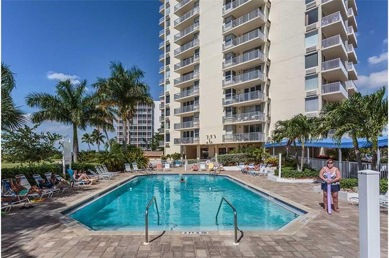 Enjoy a dip in the pool at Estero Beach and Tennis Club in Fort Myers Beach FL