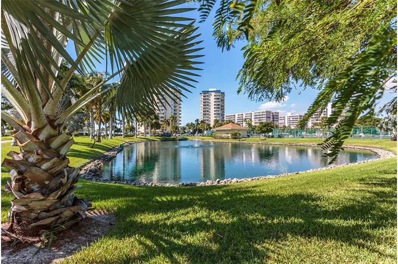 Gorgeous grounds at Estero Beach and Tennis Club in Fort Myers Beach FL
