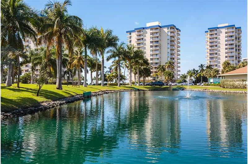 Enjoy a lake at Estero Beach and Tennis Club in Fort Myers Beach FL