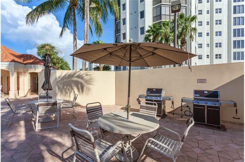 Grill with the family at Waterside in Fort Myers Beach Florida