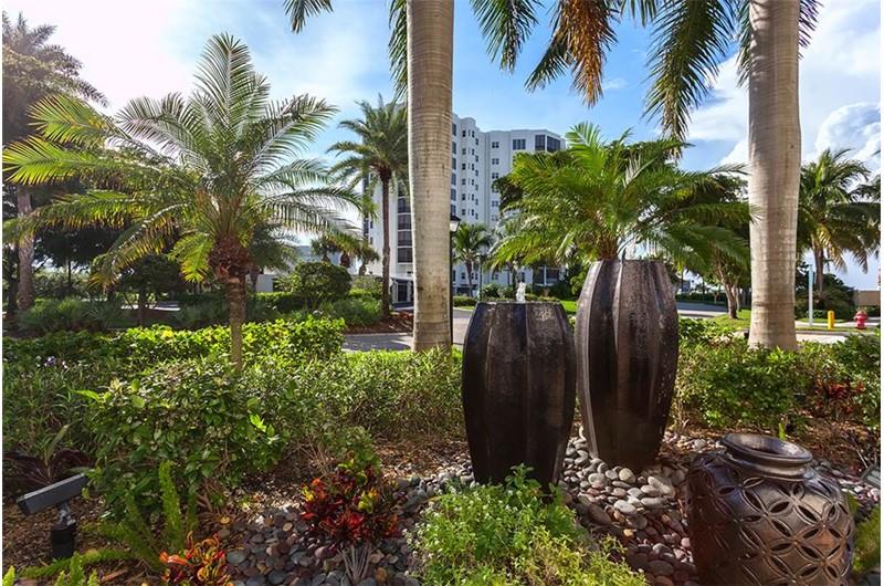 Pretty green space at Waterside in Fort Myers Beach Florida
