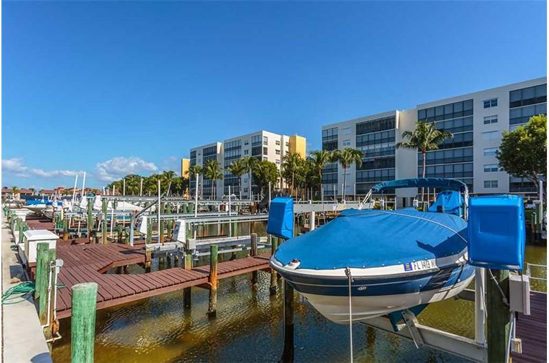 Canal runs along side Royal Pelican in Ft. Myers Beach Florida
