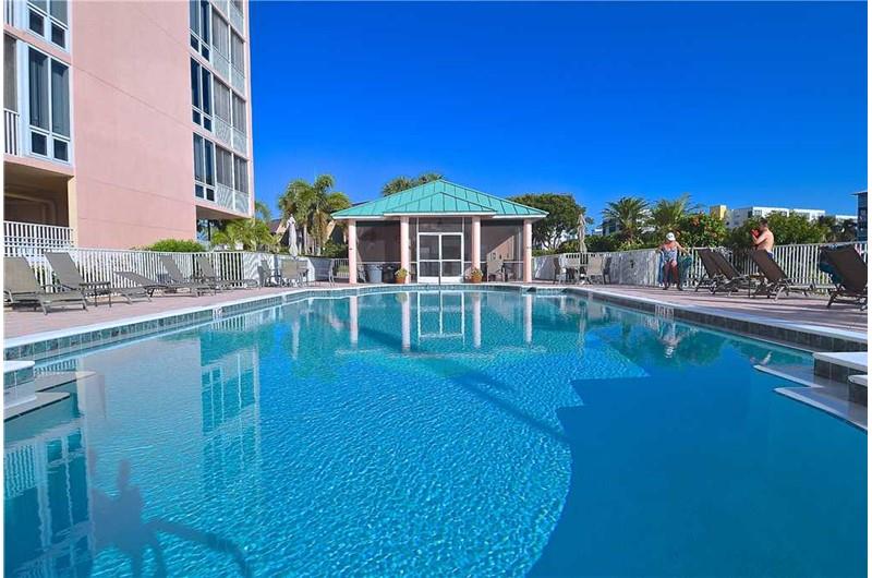 Lovely pool at Palm Harbor in Fort Myers Beach FL