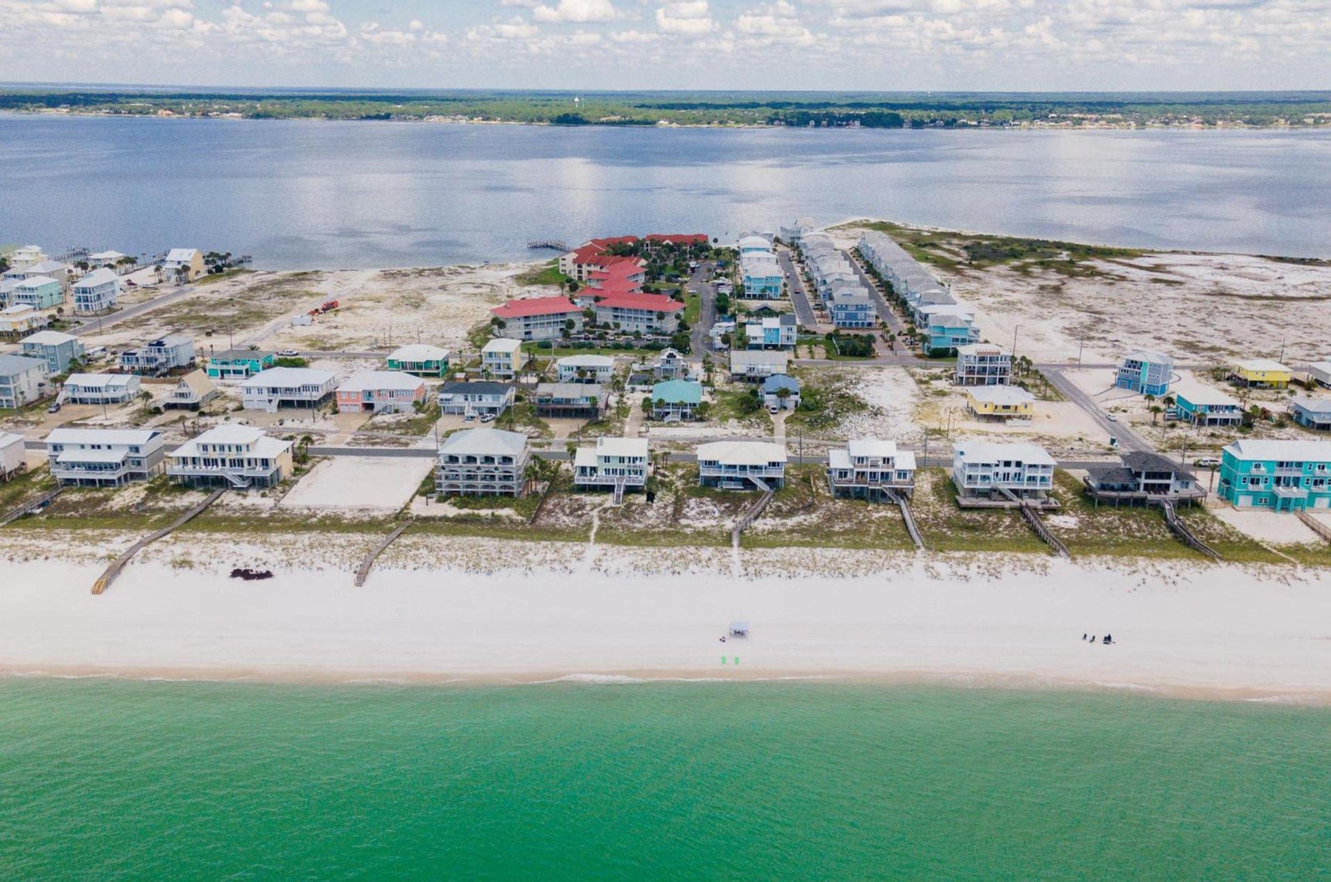 Sunset Harbor sits right between the Gulf and the Santa Rosa Sound