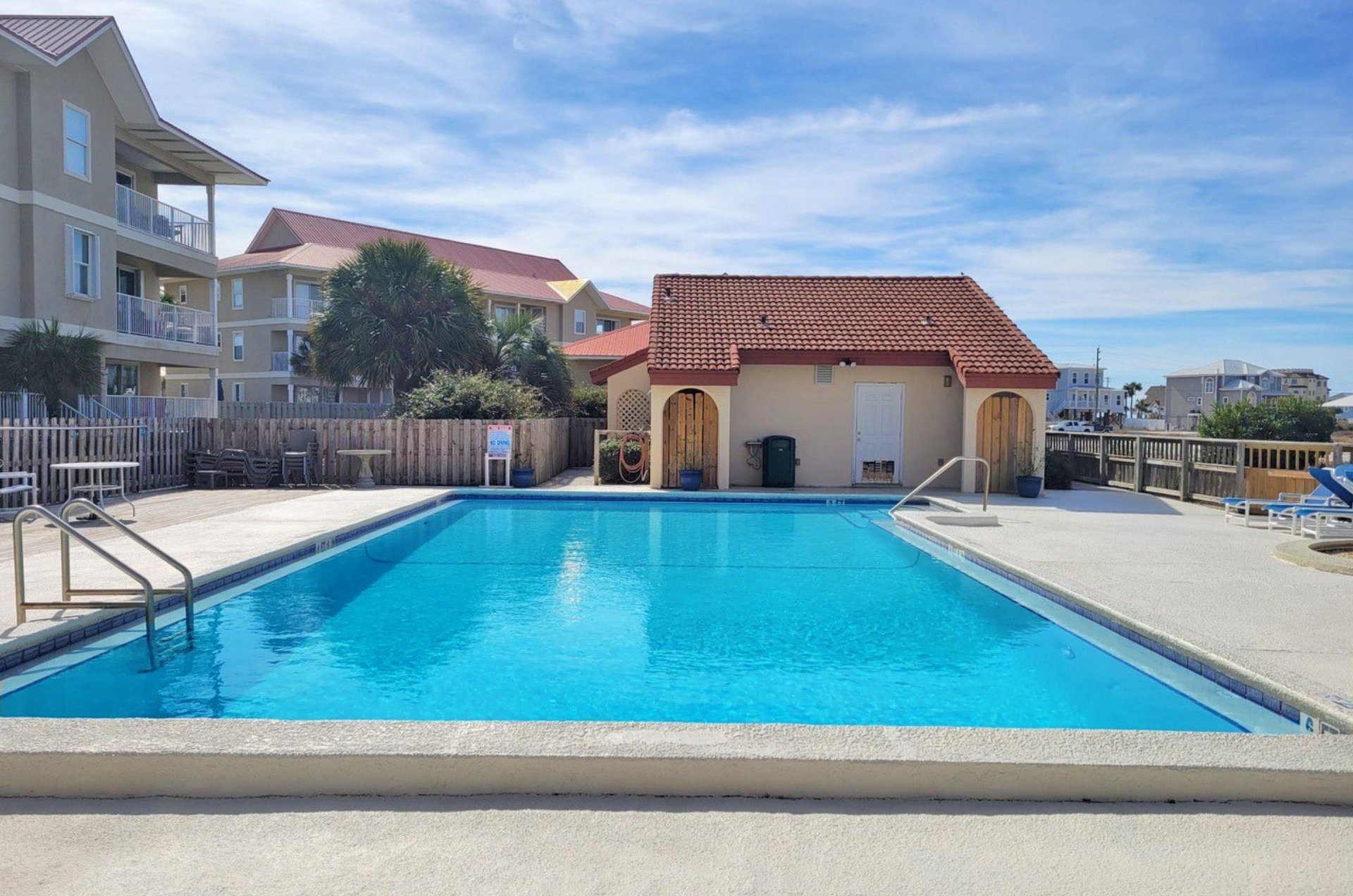 Take a break from the salt water and unwind by an outdoor pool