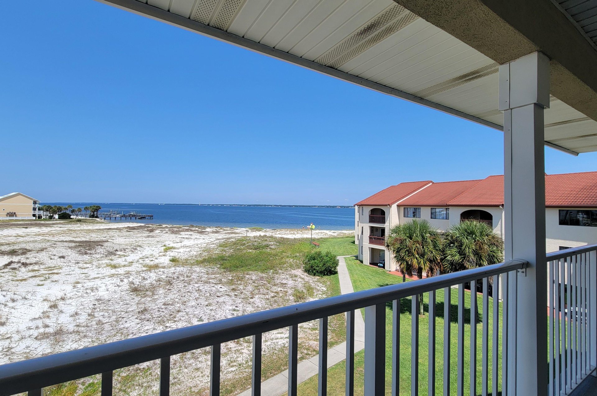 Enjoy stunning water views from a private balcony