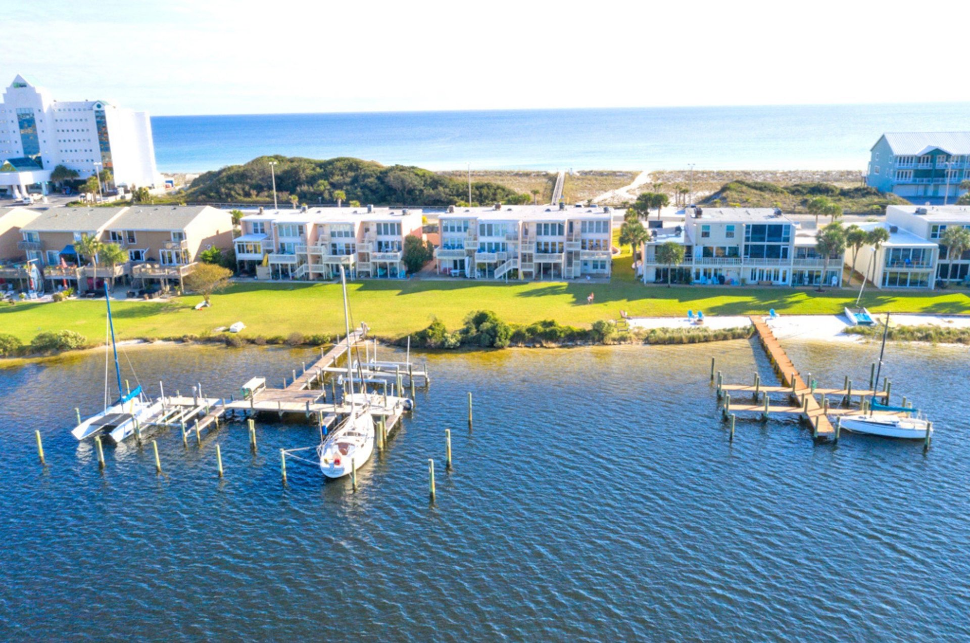 Spectacular Gulf beaches are only a quick walk across the street at Treehouse Townhomes