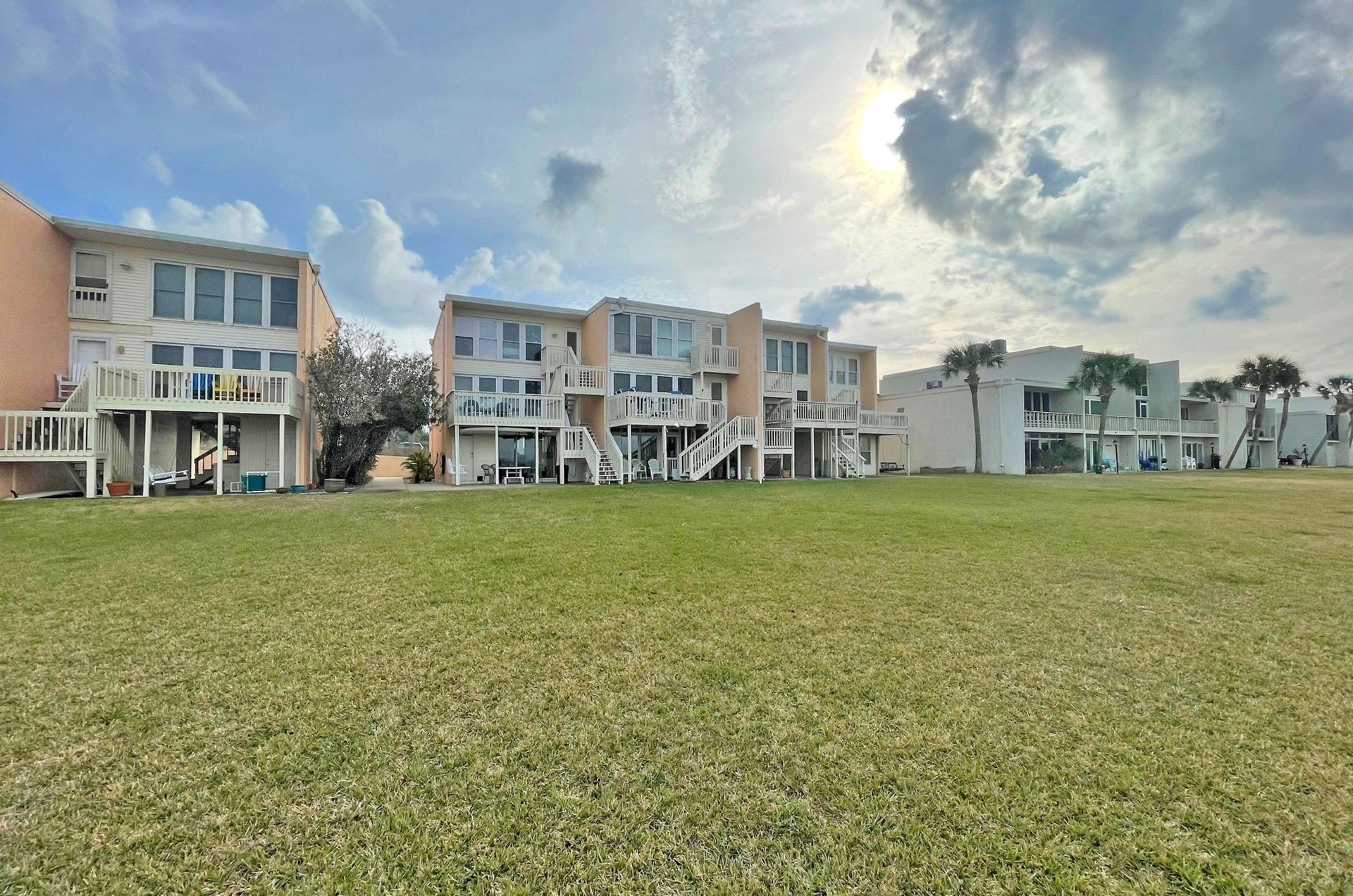 Covered parking at Treehouse Townhomes in Pensacola Beach Florida