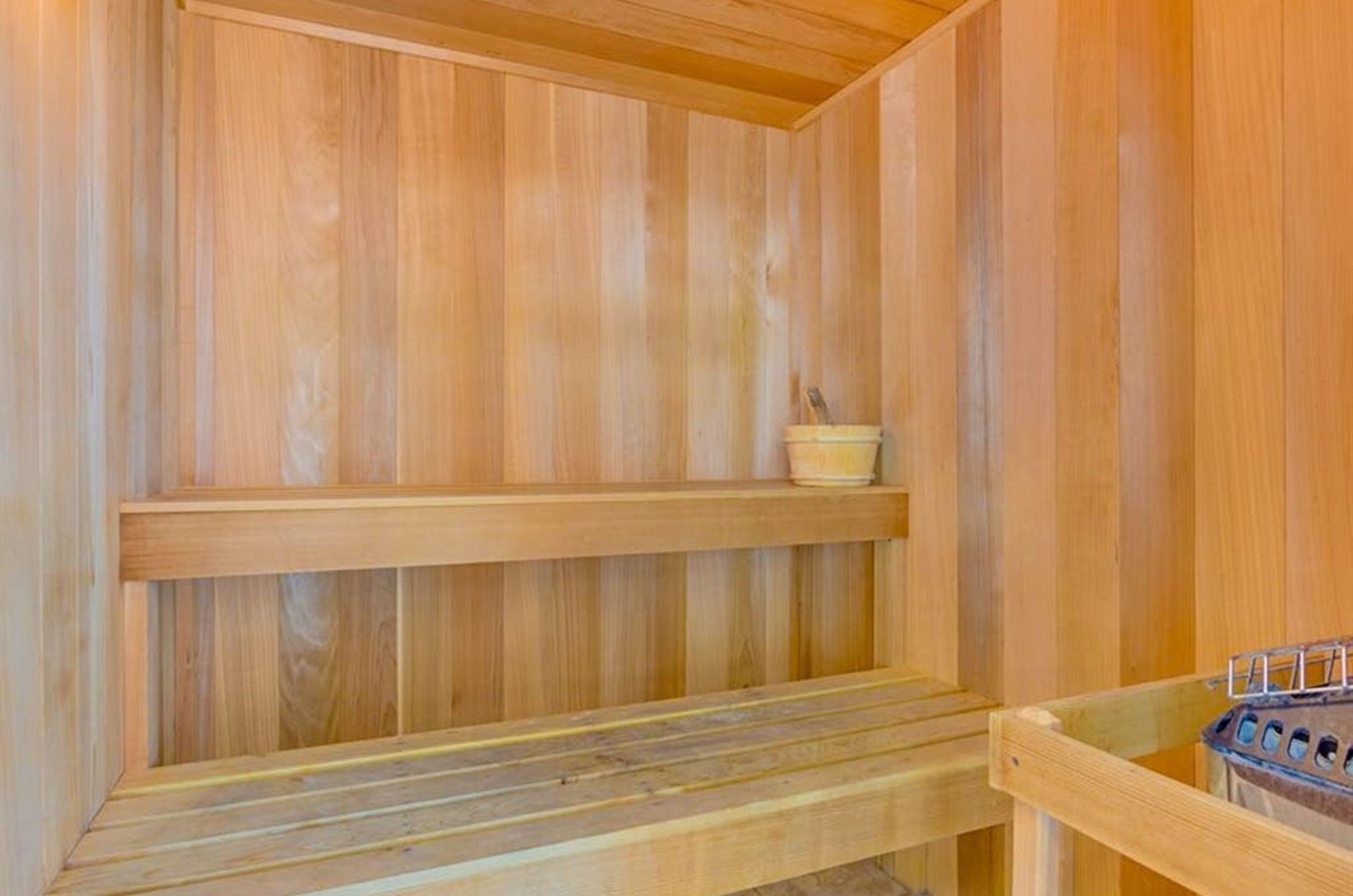 The onsite sauna at the Mediterranean in Perdido Key Florida