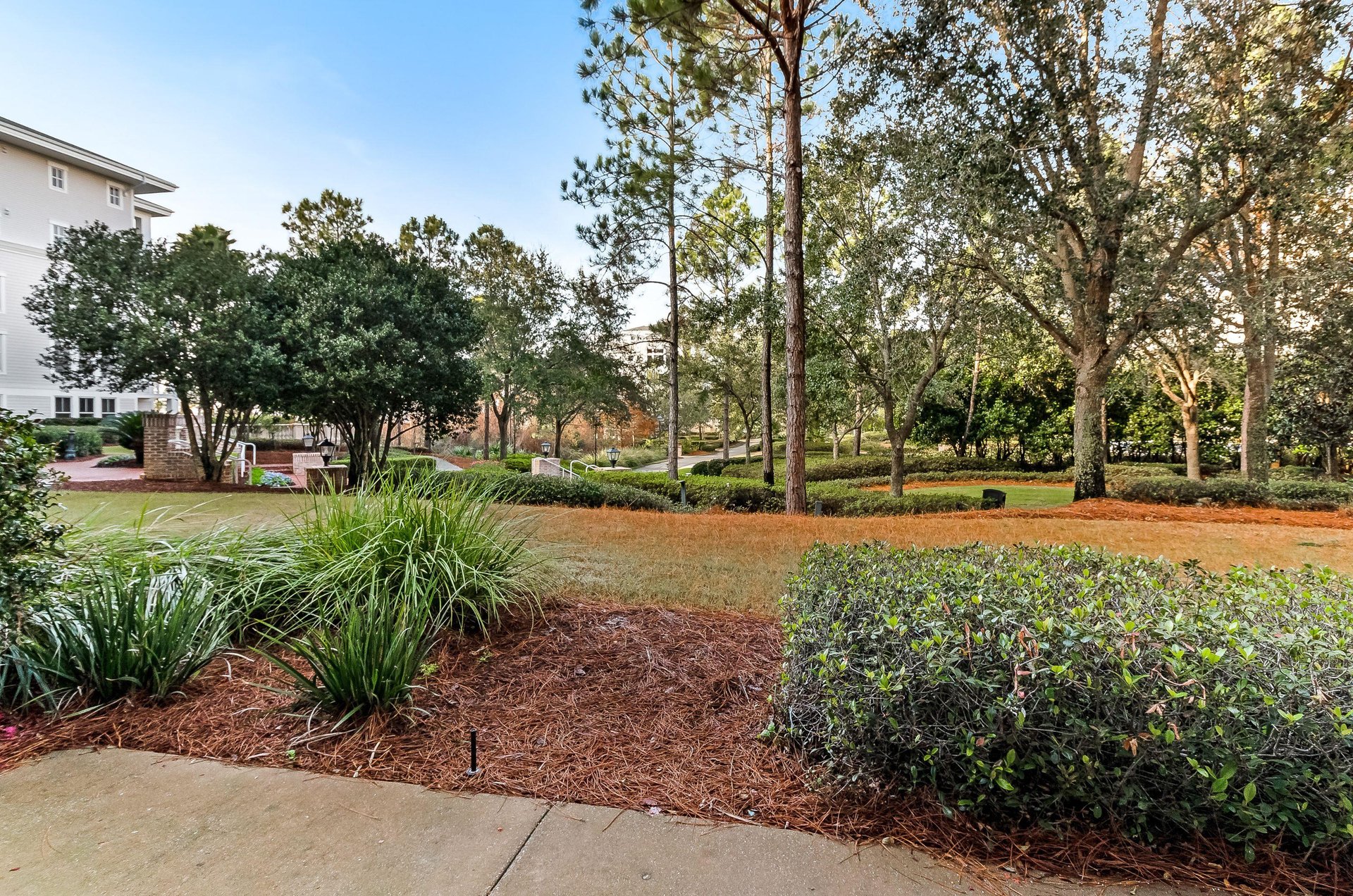 A tranquil view of one a portion of the resort.