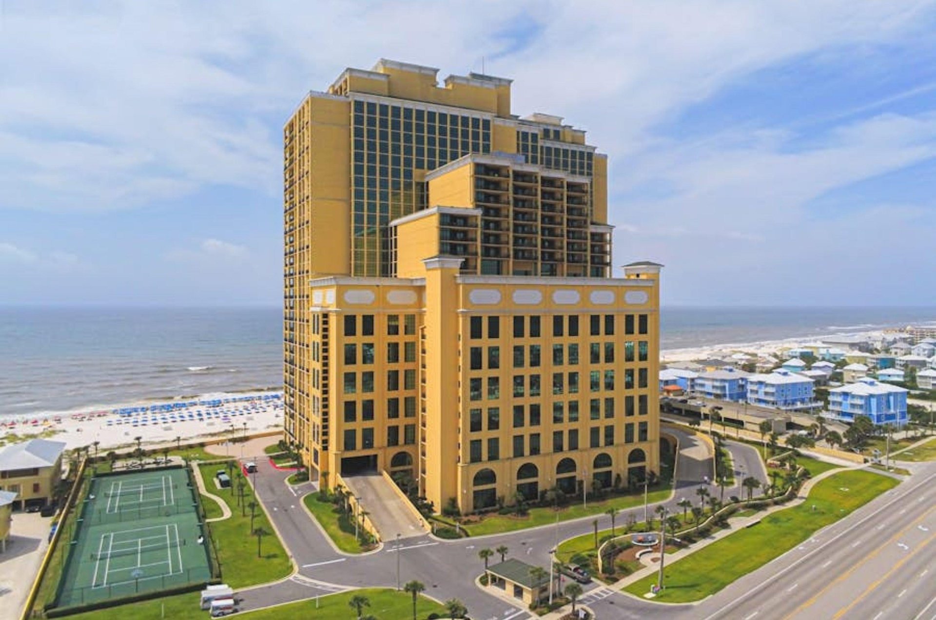 Aerial view of Phoenix West II in Orange Beach Alabama