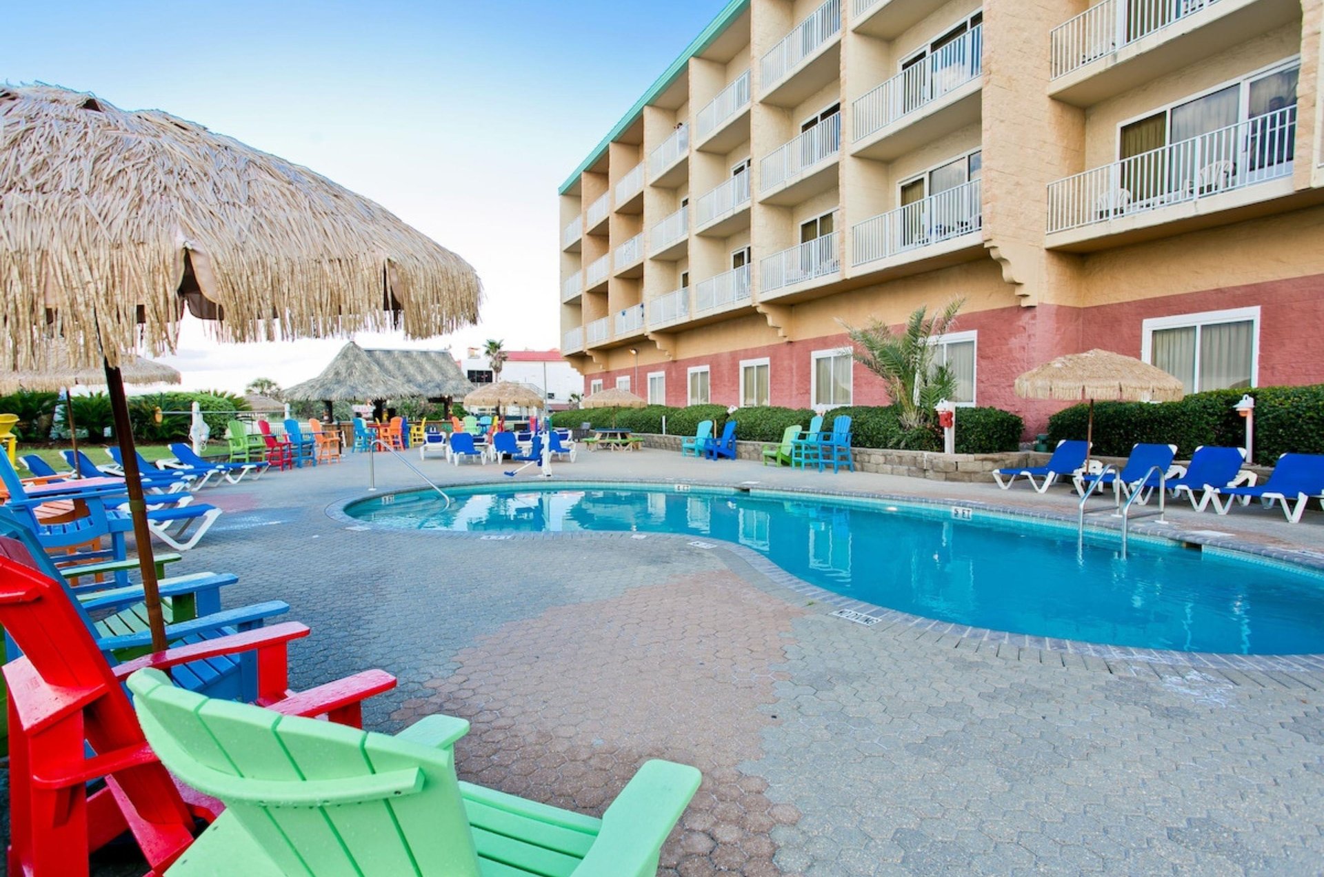 Relax by one of two outdoor pools at Hampton Inn Pensacola Beach