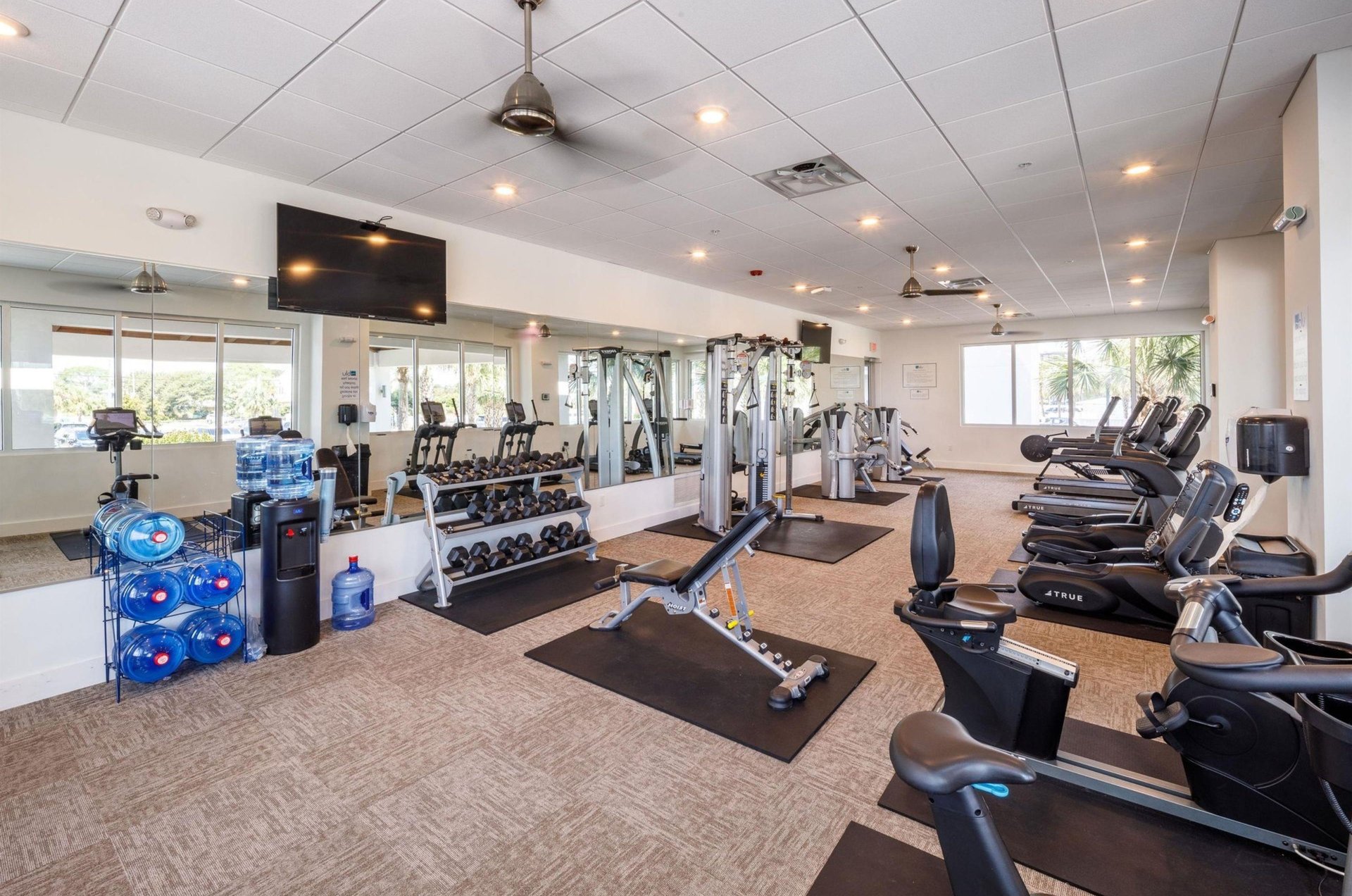 The gym at Blu Condos in Fort Walton Beach, Florida