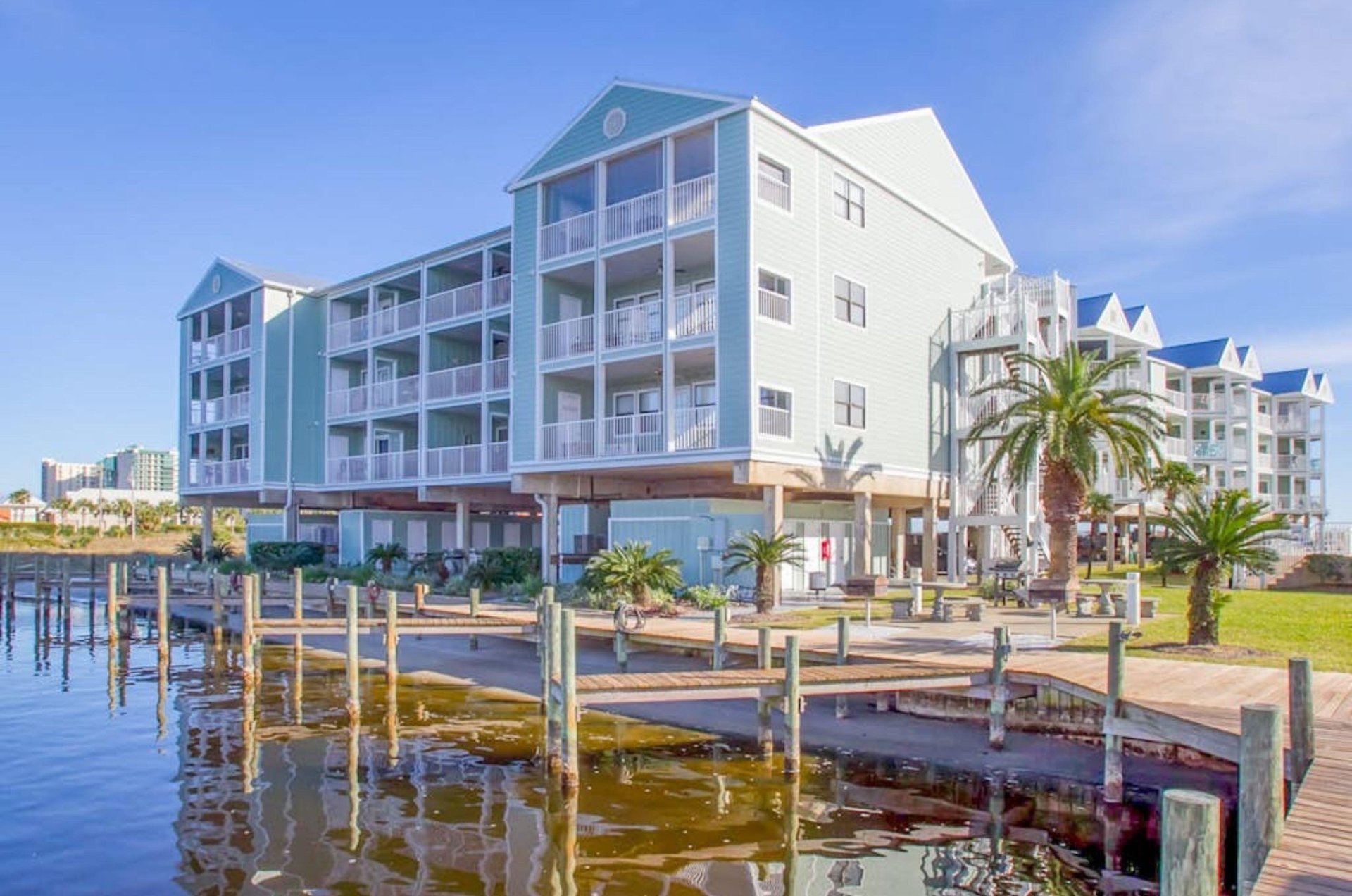 View from Terry Cove of Jubilee Landing in Orange Beach Alabama