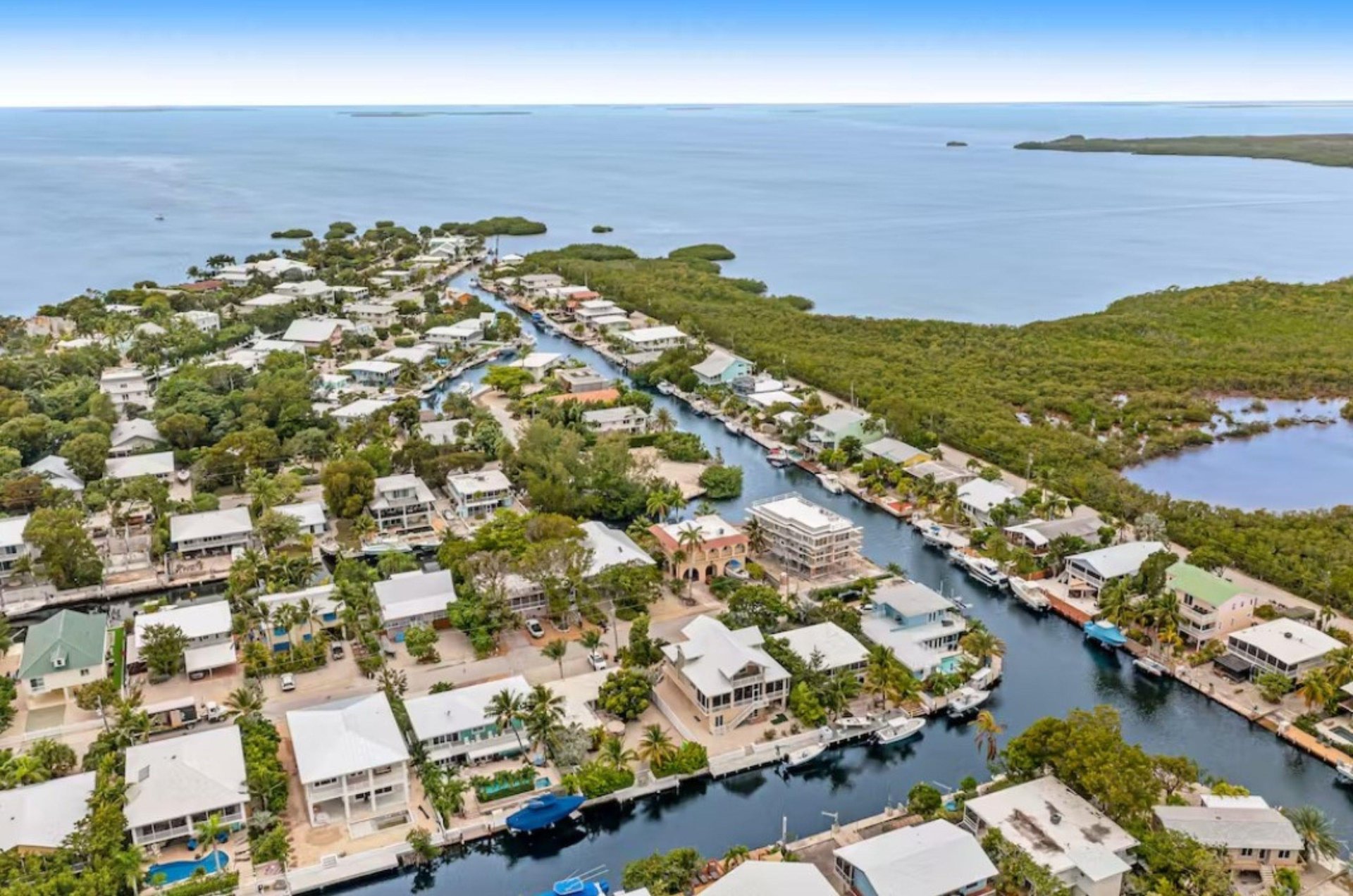 Key Largo vacation homes have easy access to water.