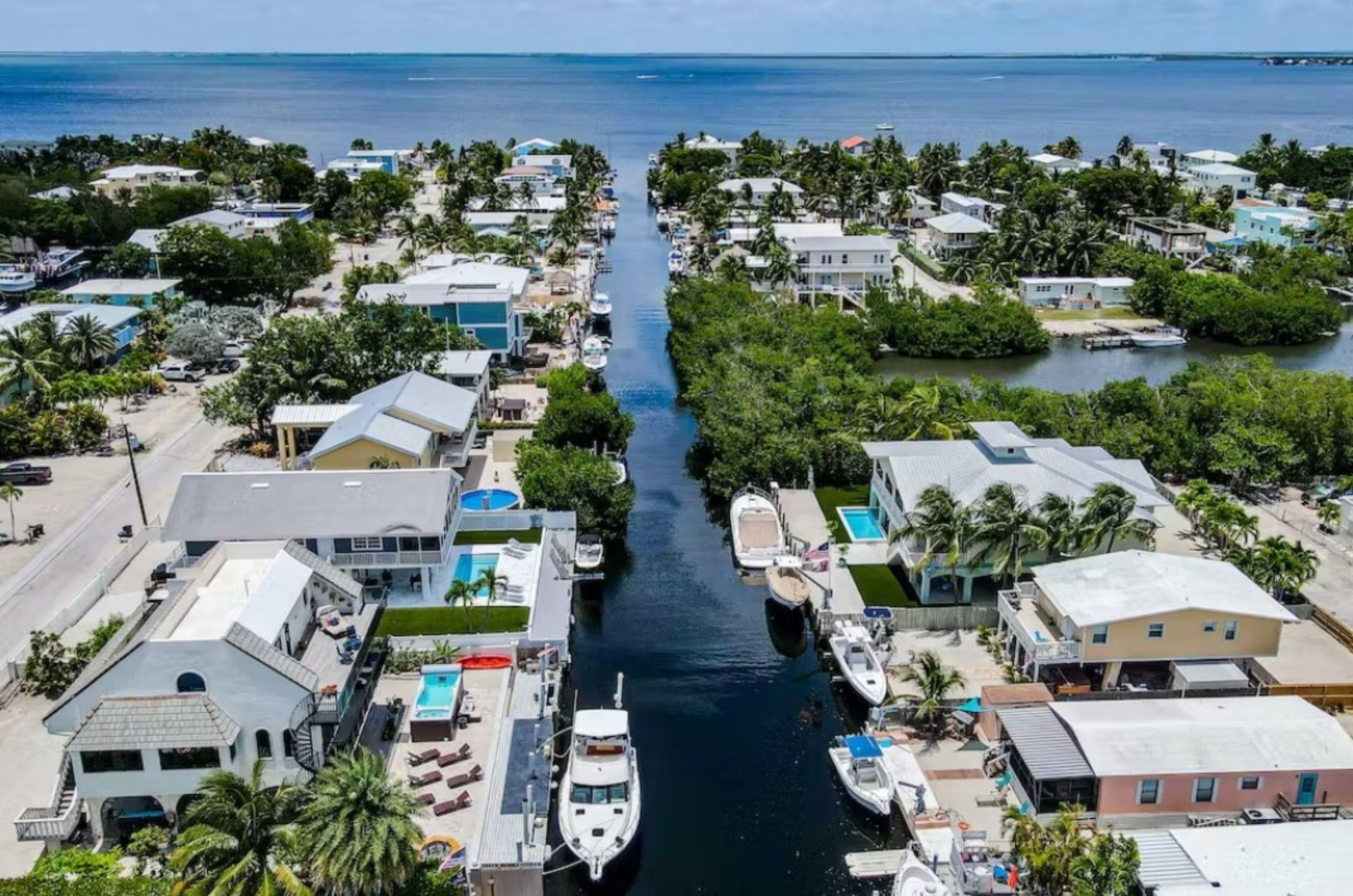 All of these Key Largo homes have easy access to water with many having docks for parking their boats.