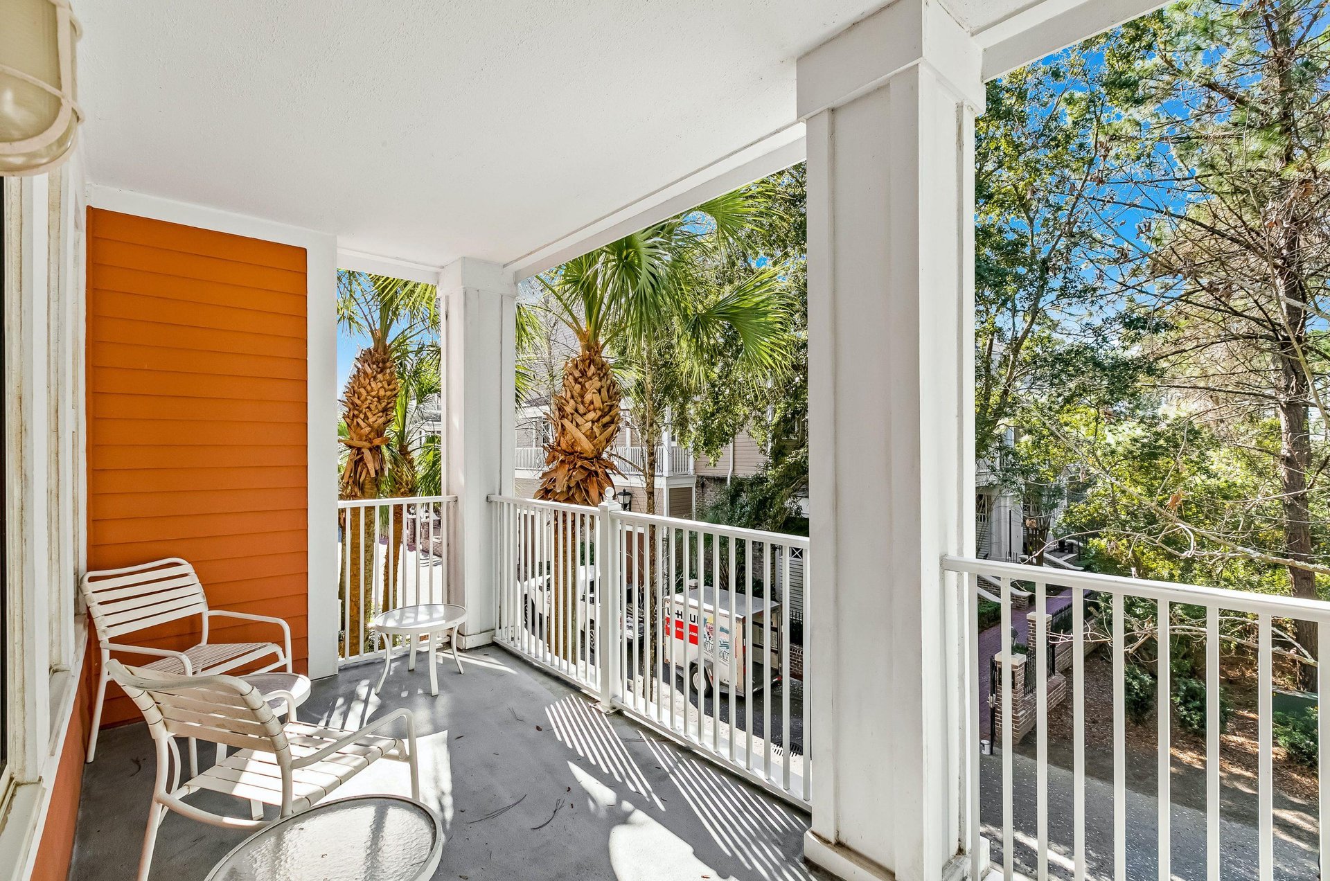 Unwind on a spacious private balcony