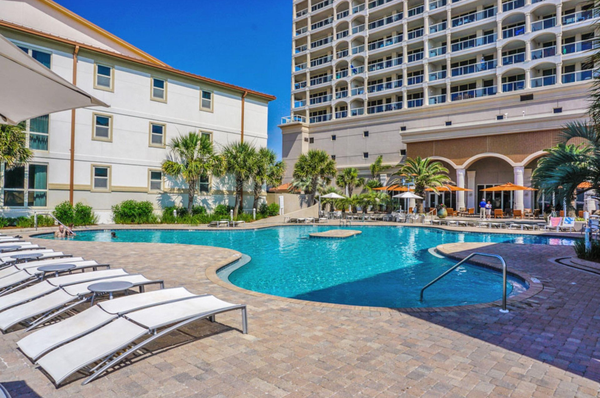 Take a swim in the outdoor pool and enjoy poolside amenities