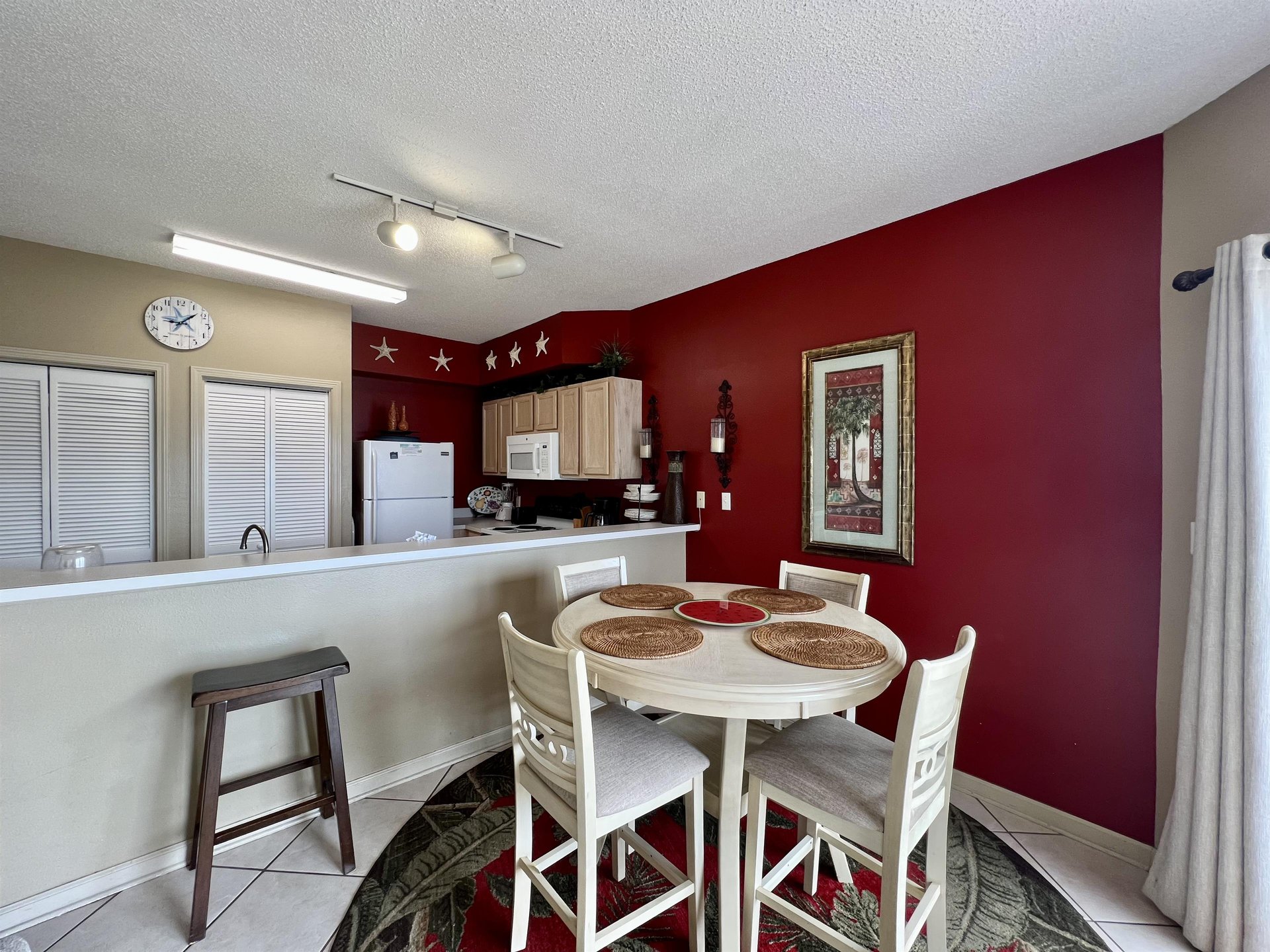 Dining area and kitchen