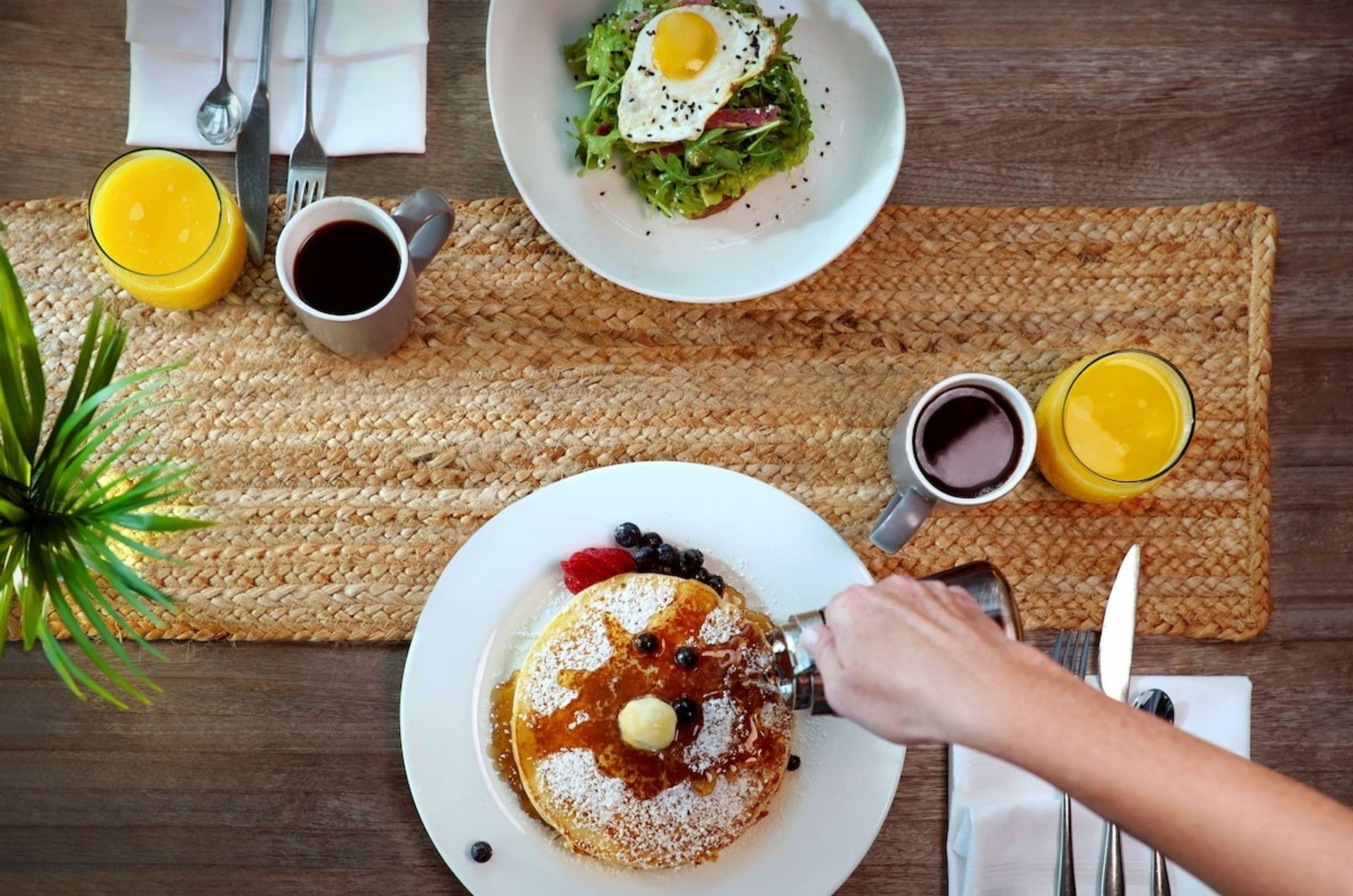 A breakfast spread from Ocean Key Resort