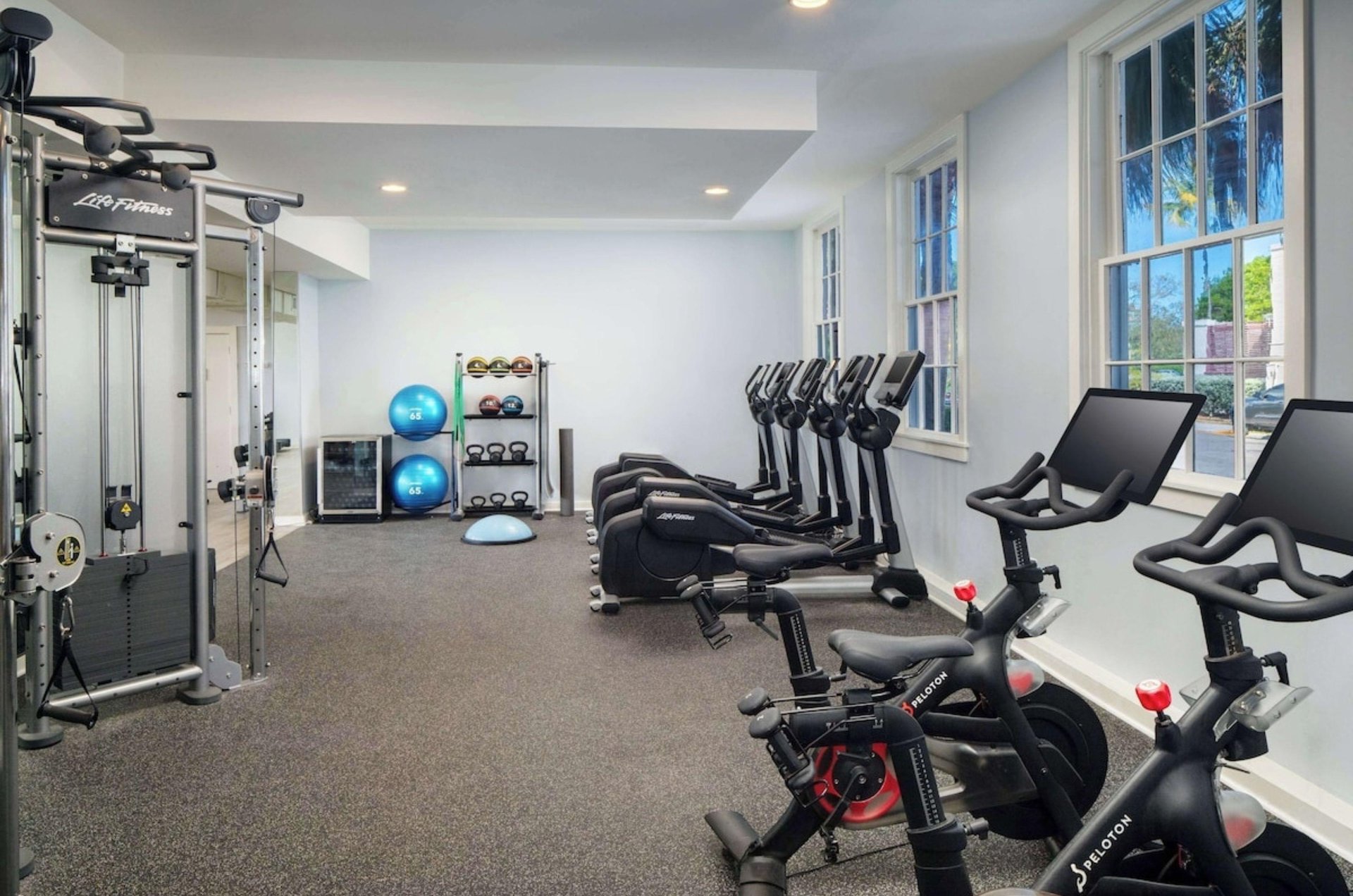 The fitness center at Casa Marina in Key West, Florida