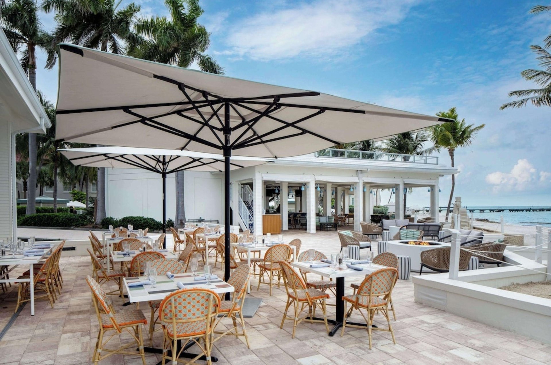 Beachfront dining at Casa Marina Key West