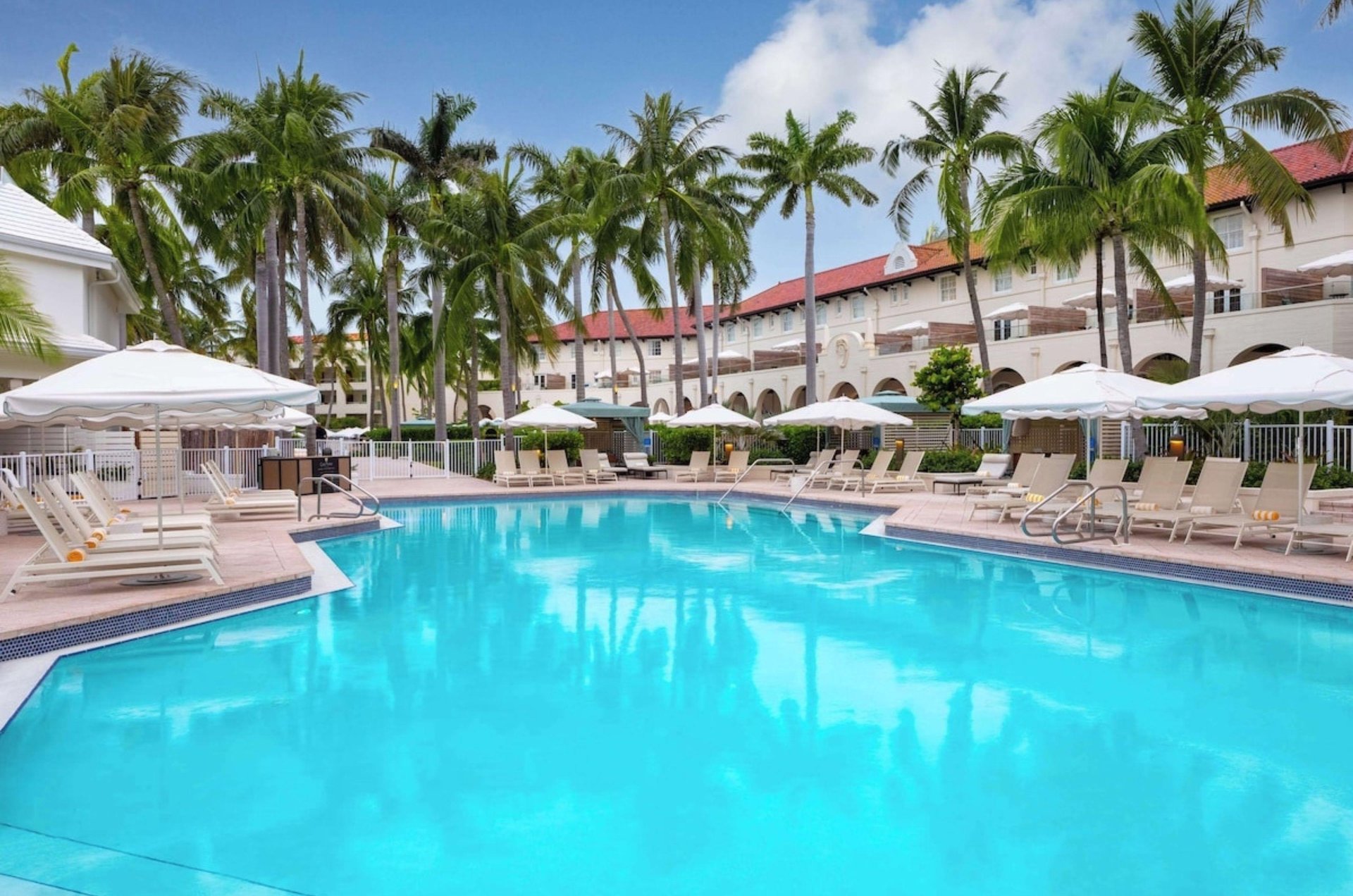 An outdoor swimming pool at Casa Marina in Key West, Florida
