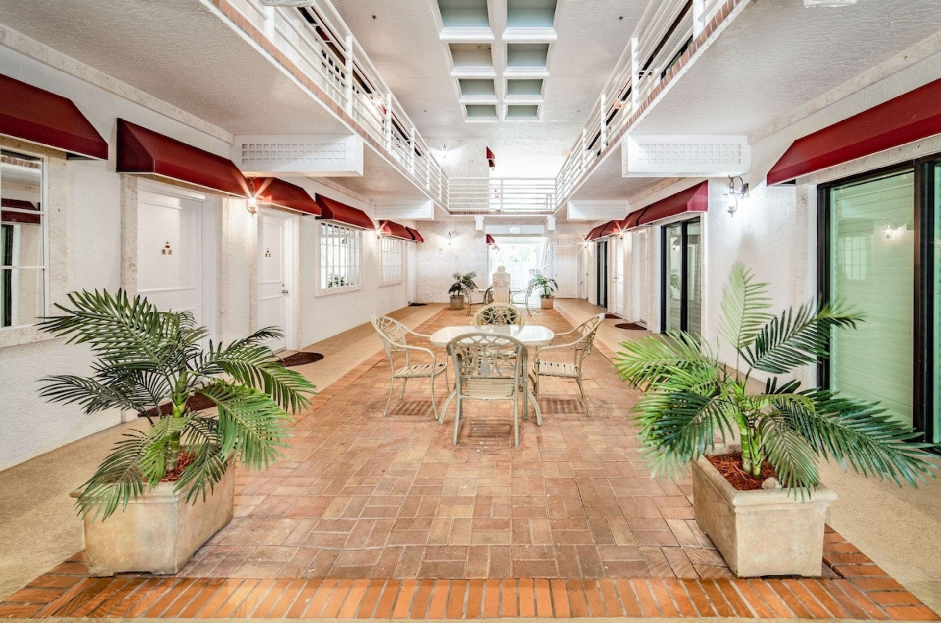 The hotel lobby at Boca Grande Hotel in Florida