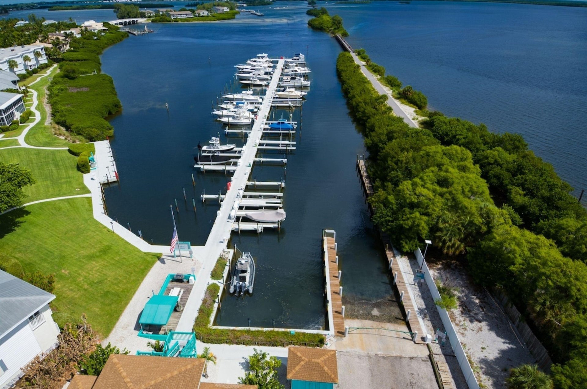 Aerial view of the Boca Grande Hotel