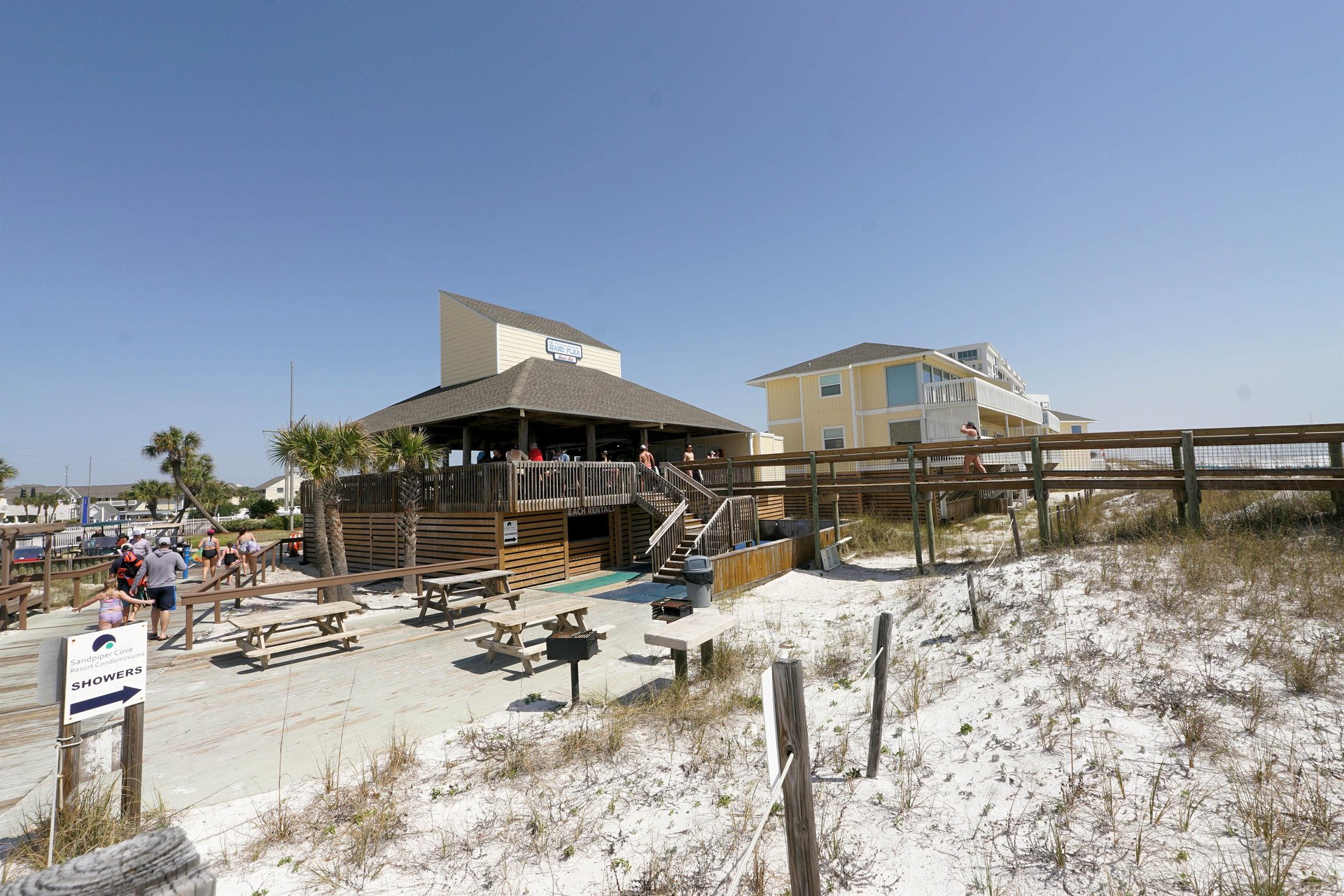 Sand Flea our beach bar open MarchOctober