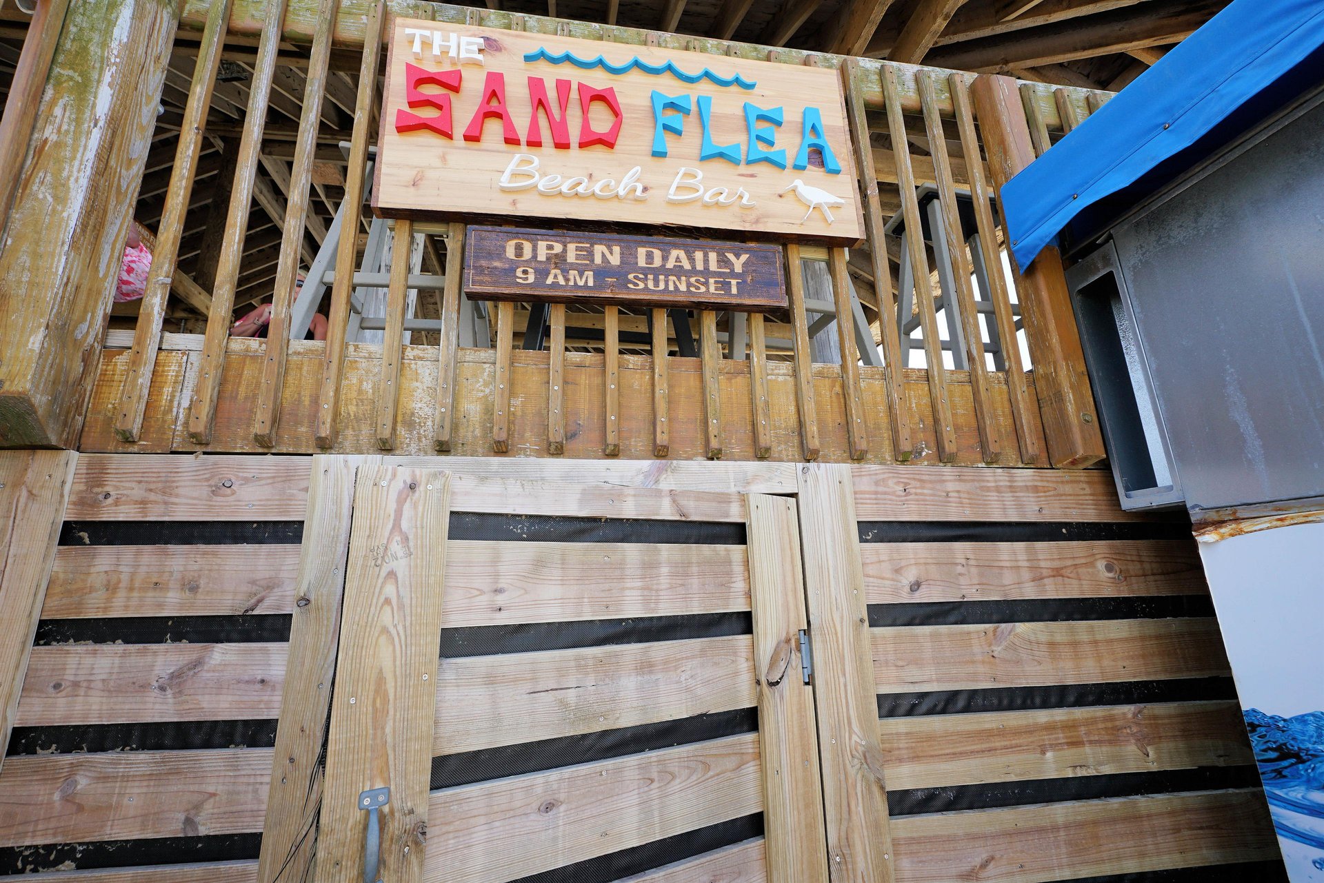 Sand Flea our beach bar open MarchOctober