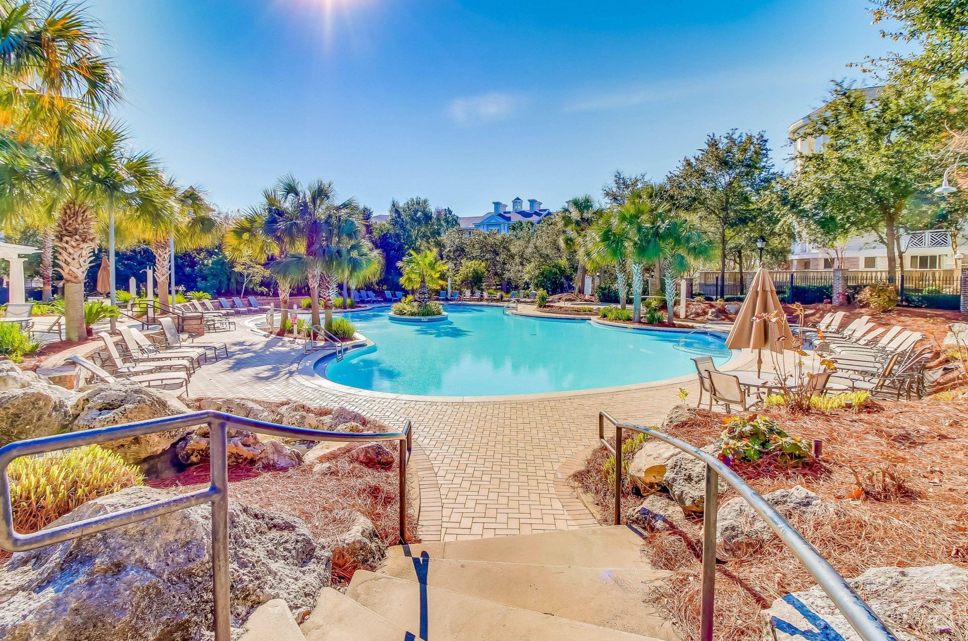 The outdoor swiming pool at Lasata