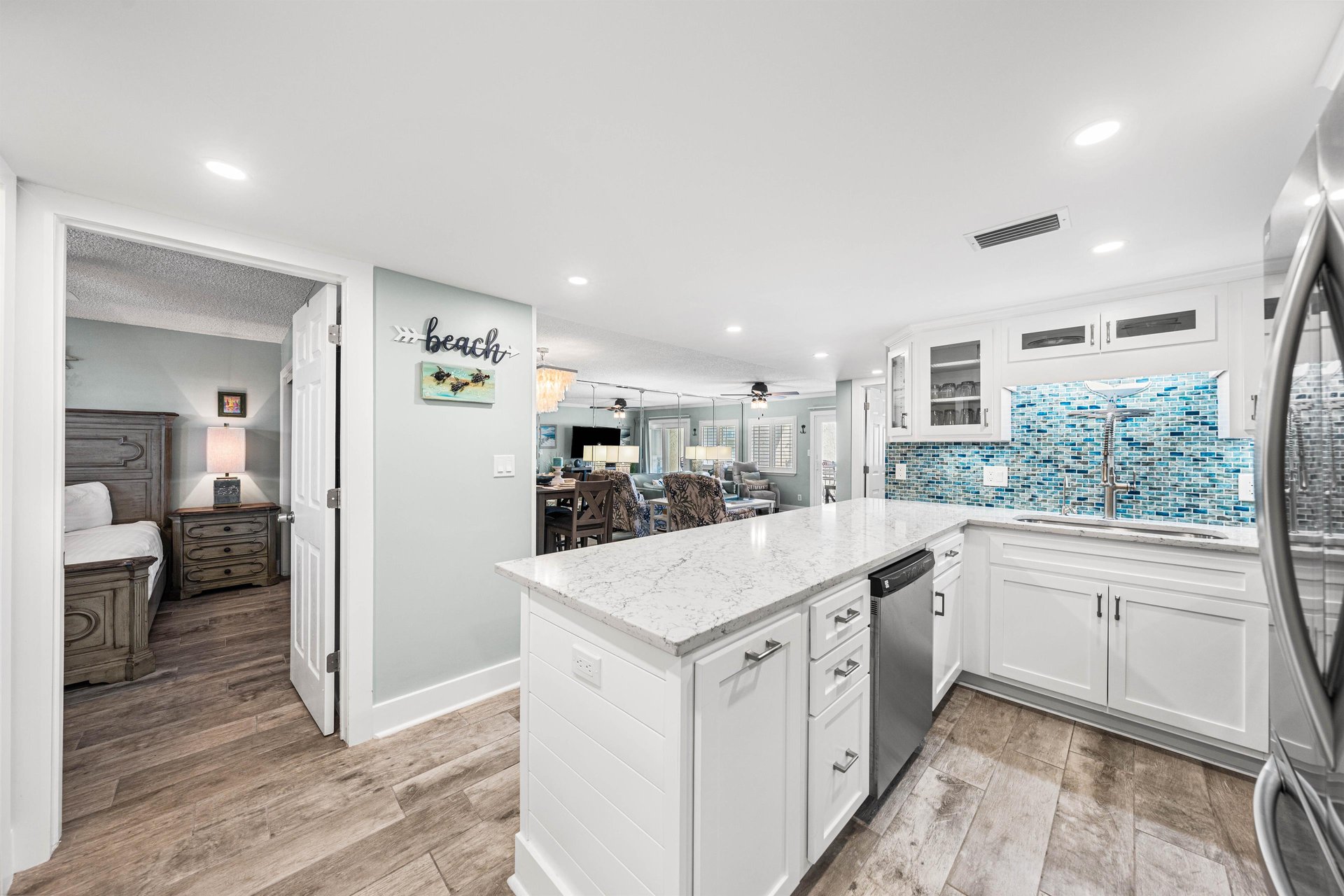 Unit entrance into kitchen