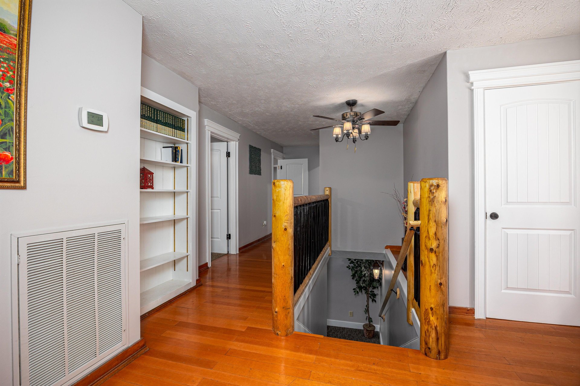 Stairwell at Hoop Dreams Lodge